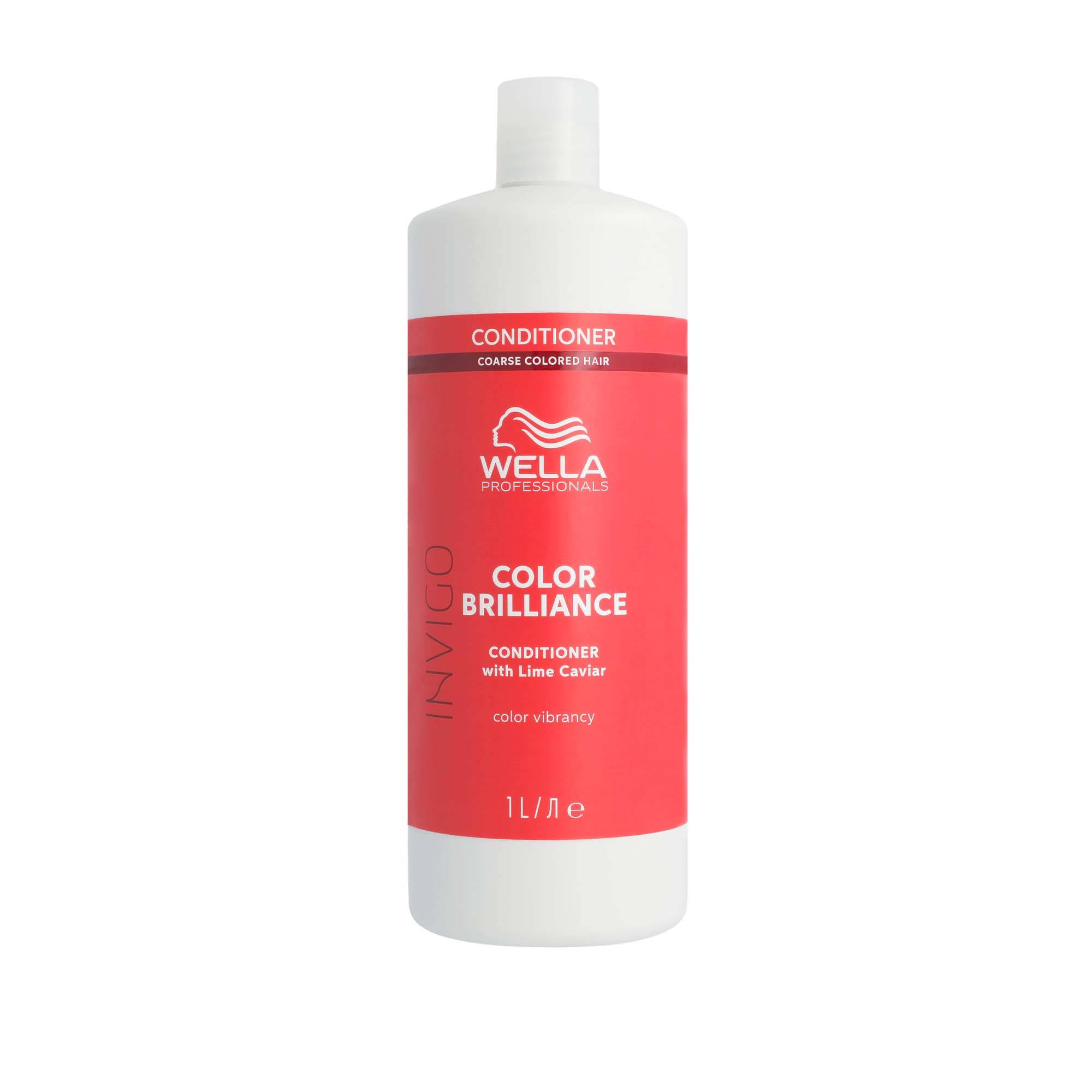 Après-shampoing cheveux colorés et épais Color Brilliance de la marque Wella Professionals Contenance 1000ml - 1