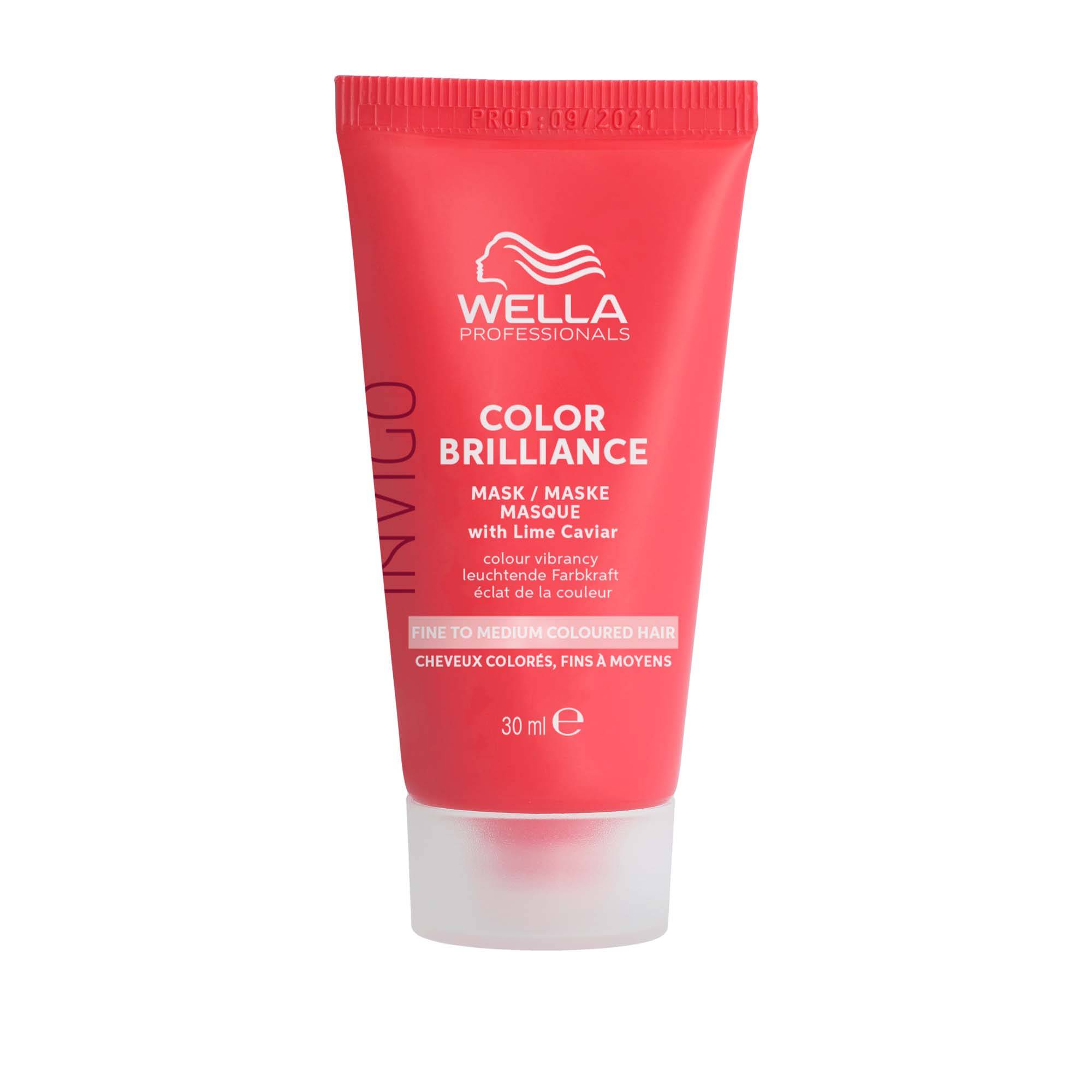 Masque couleur éclatante cheveux fins à moyens de la marque Wella Professionals Contenance 30ml - 1