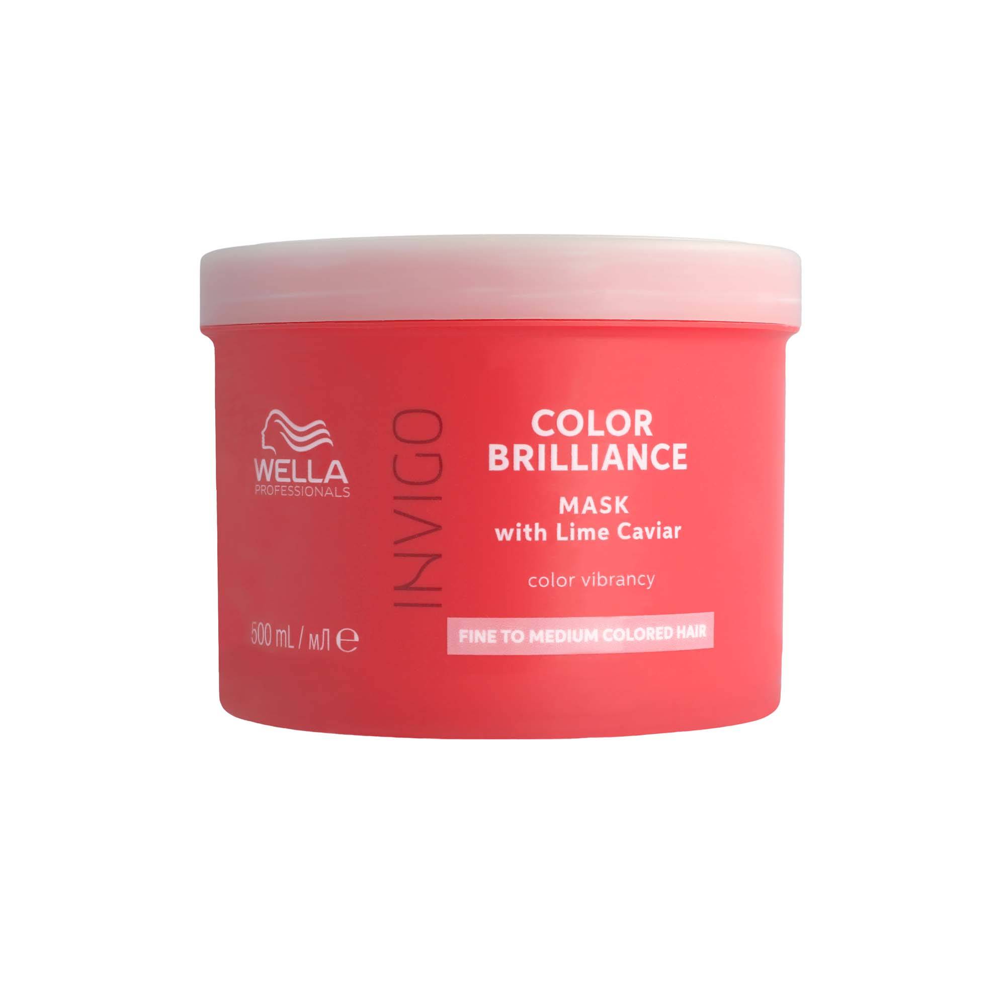 Masque couleur éclatante cheveux fins à moyens de la marque Wella Professionals Contenance 500ml - 1