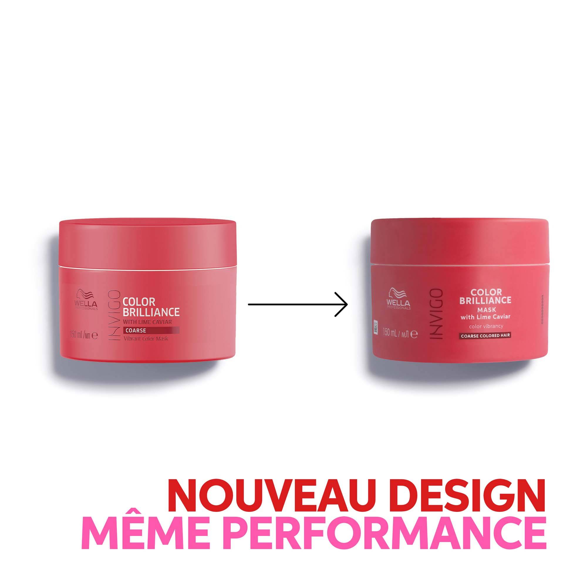 Masque cheveux colorés et épais Color Brilliance de la marque Wella Professionals Contenance 150ml - 5