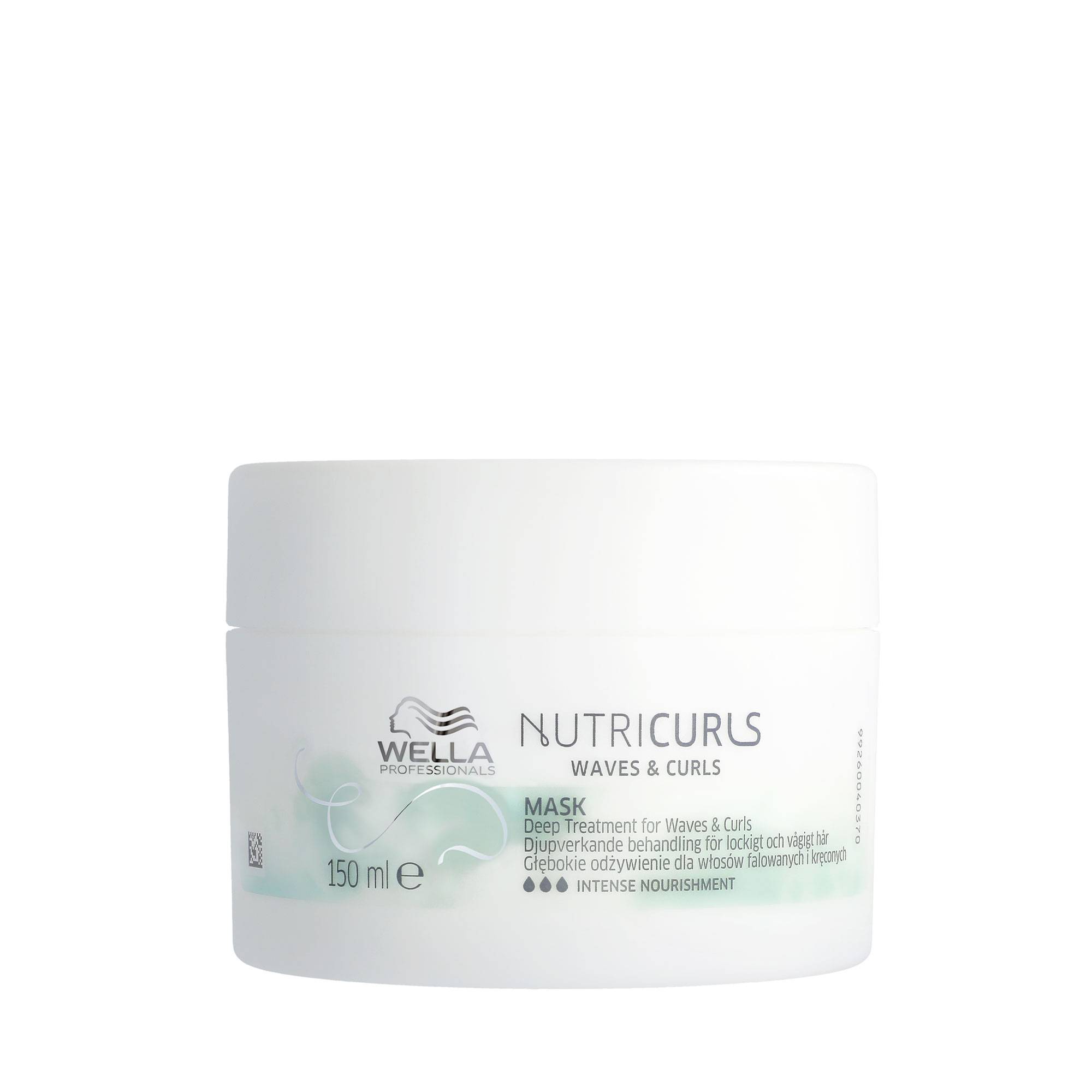 Masque profond cheveux bouclés et ondulés Nutricurls Waves & Curls de la marque Wella Professionals Contenance 150ml - 1