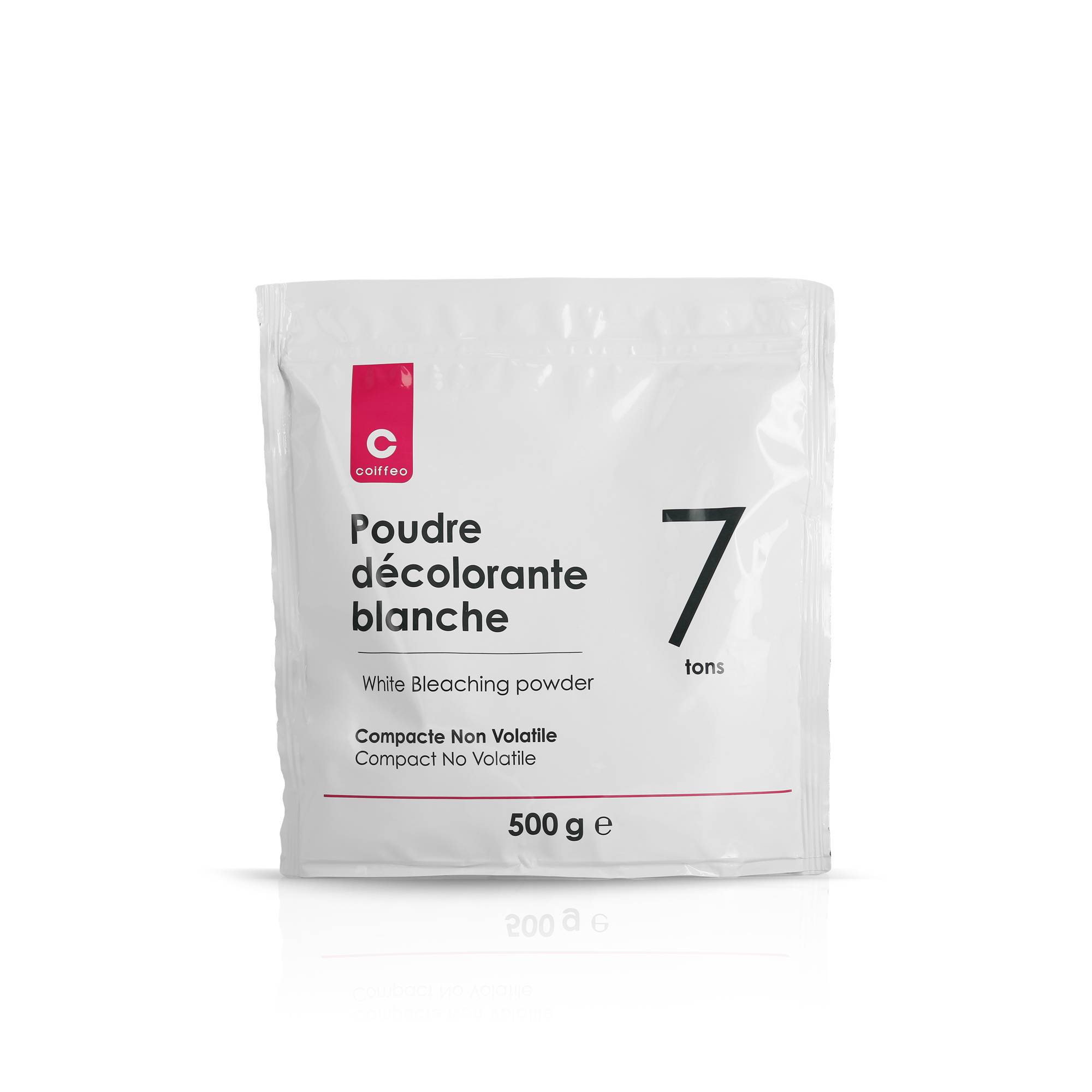 Poudre décolorante blanche 7 tons - Compacte non volatile de la marque Coiffeo Contenance 500g - 1