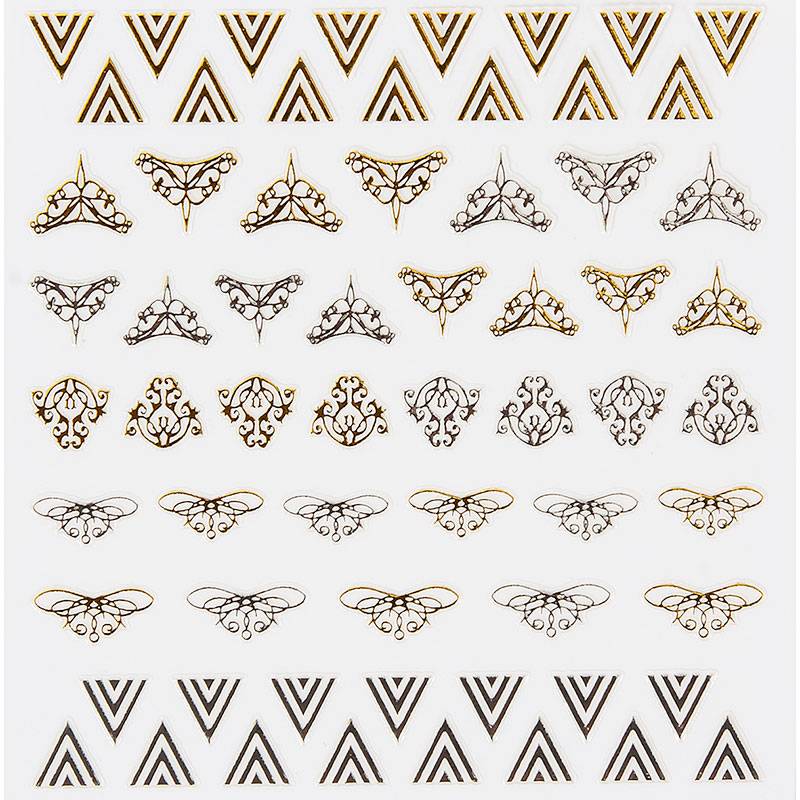 Décors adhésifs pour ongles Diadème doré de la marque Peggy Sage - 1