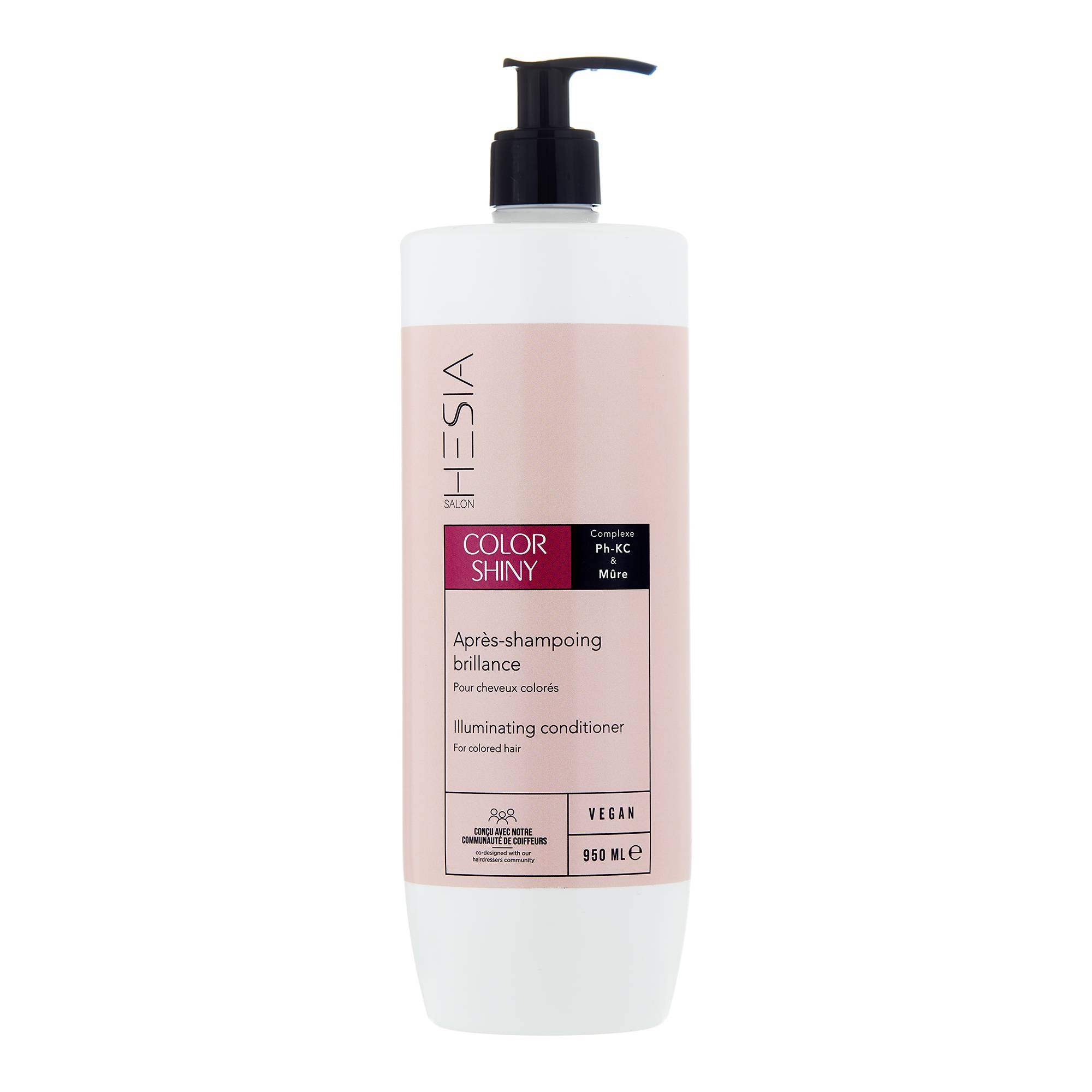 Après-shampoing brillance Color Shiny de la marque HESIA Salon Contenance 950ml - 1