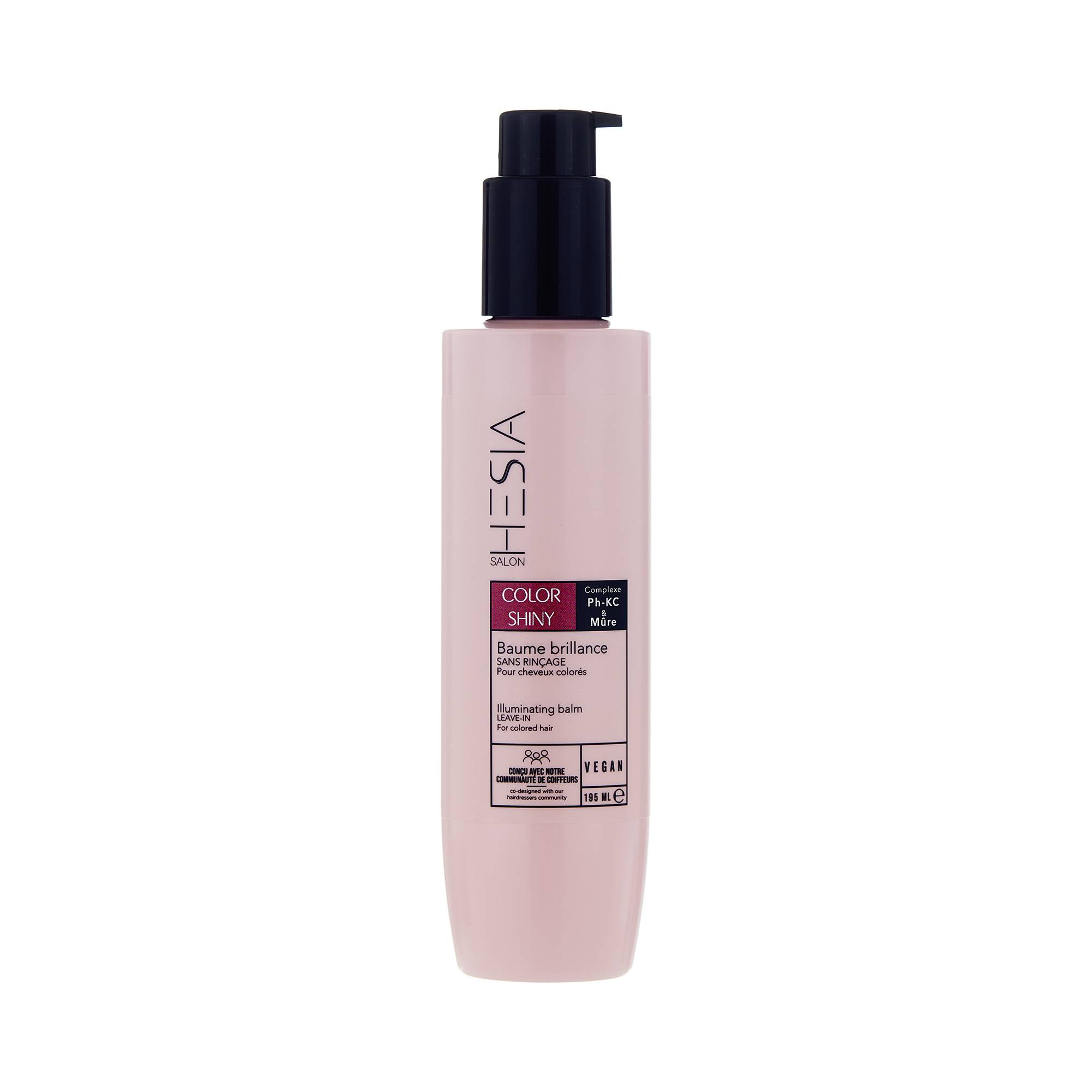 Baume brillance sans rinçage Color Shiny de la marque HESIA Salon Contenance 195ml - 1