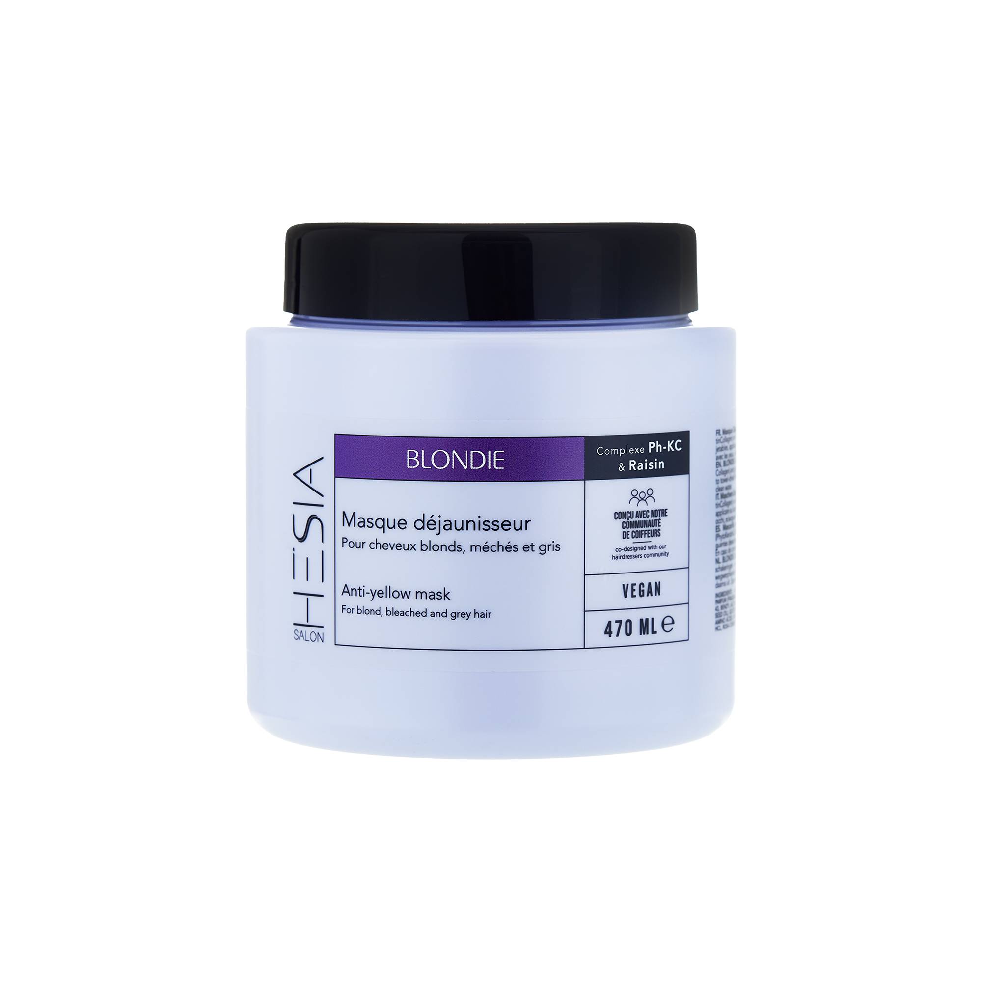 Masque déjaunisseur Blondie de la marque HESIA Salon Contenance 470ml - 1