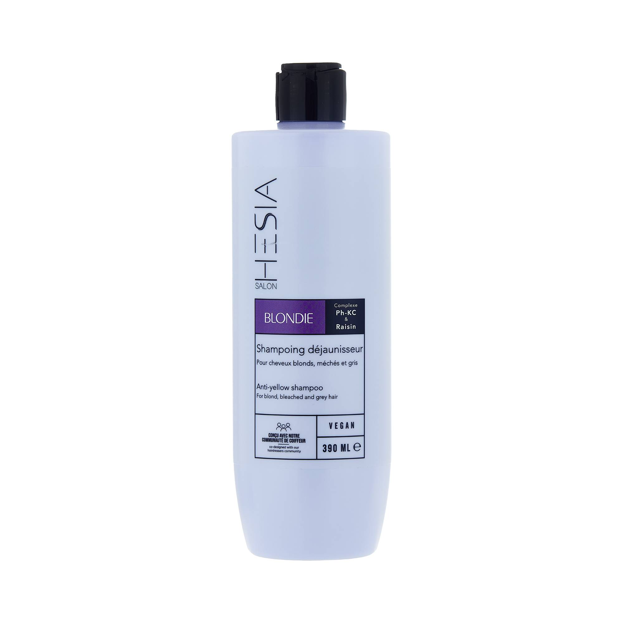 Shampoing déjaunisseur Blondie de la marque HESIA Salon Contenance 390ml - 1