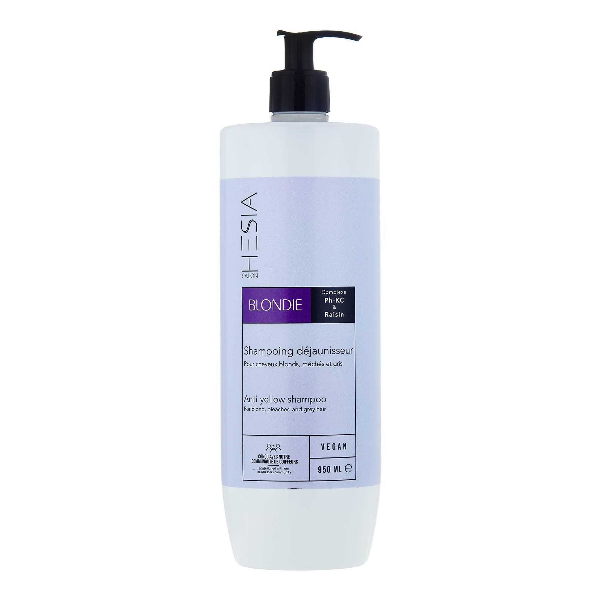 Shampoing déjaunisseur Blondie de la marque HESIA Salon Contenance 950ml - 1