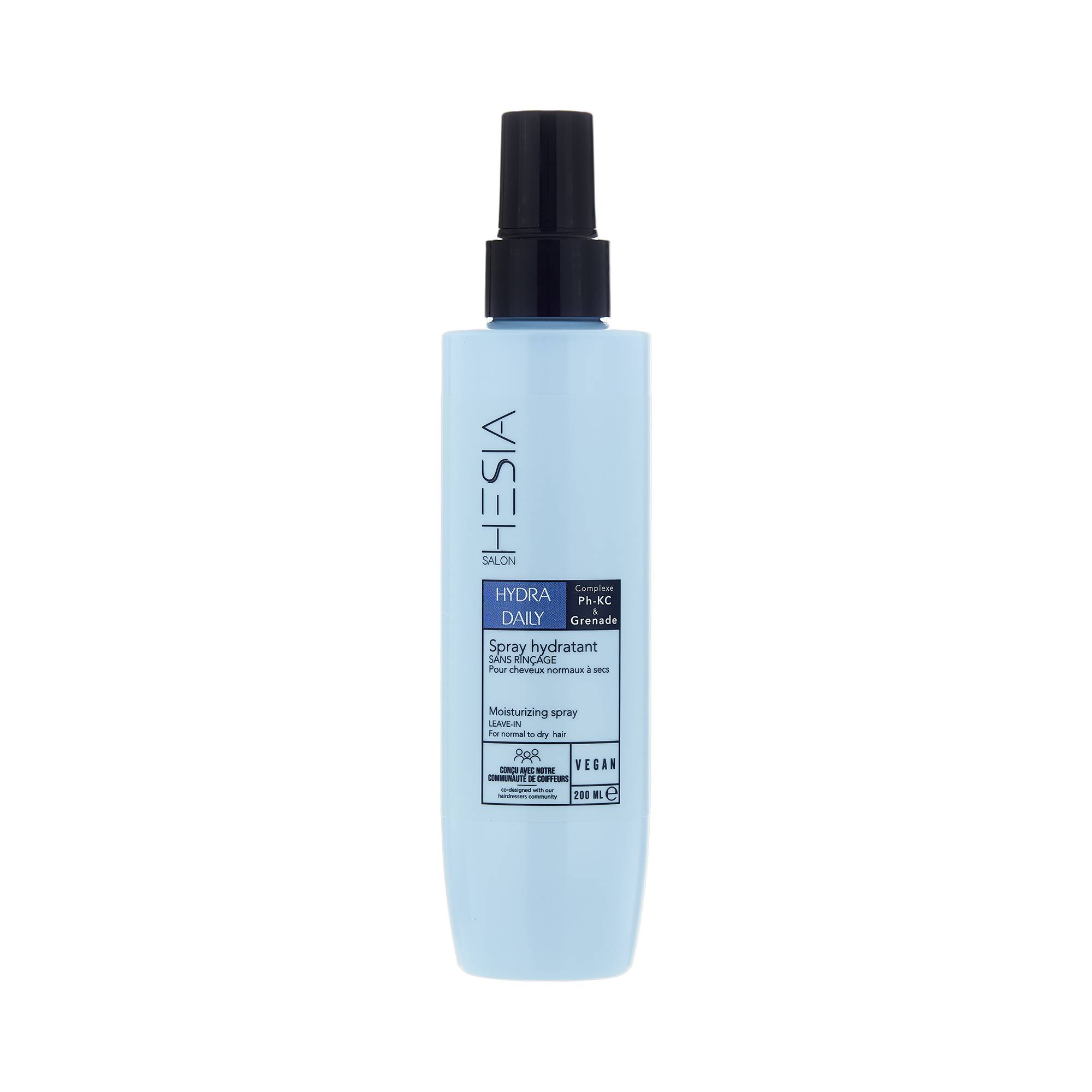 Spray hydratant sans rinçage Hydra Daily de la marque HESIA Salon Contenance 200ml - 1