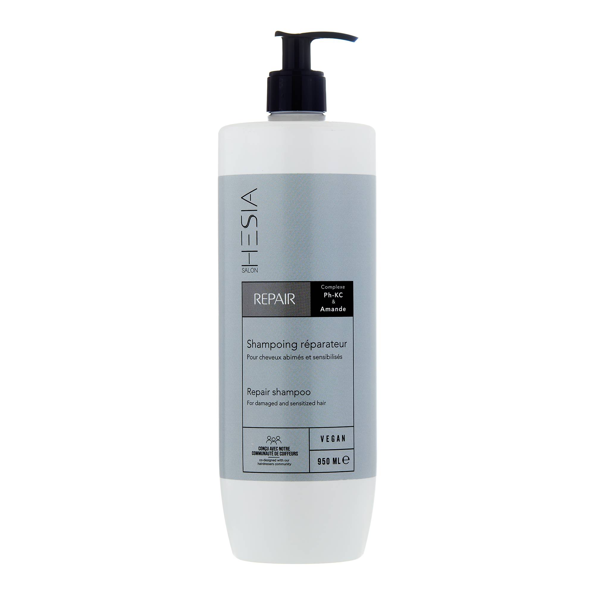 Shampoing réparateur Repair de la marque HESIA Salon Contenance 950ml - 1