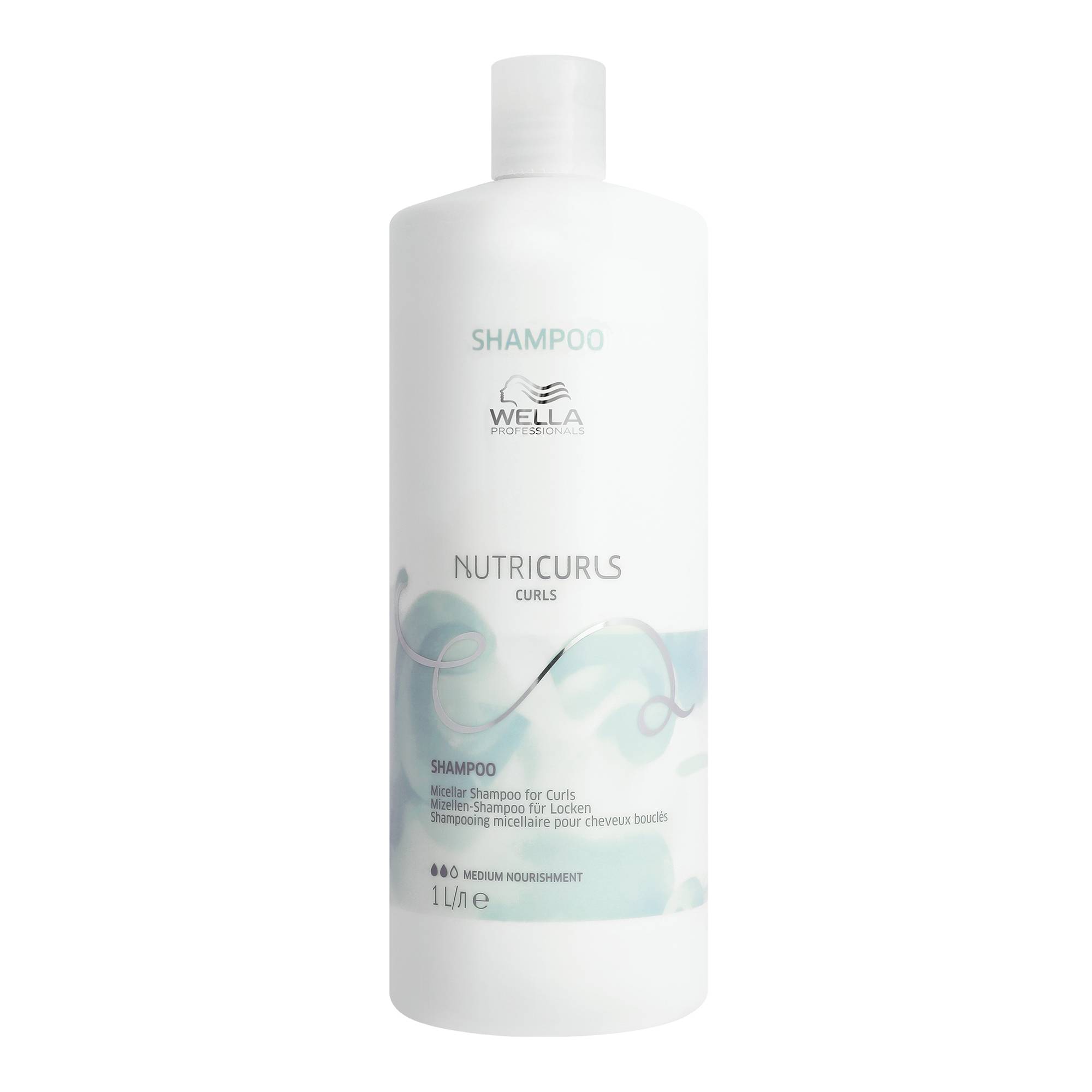 Shampoing micellaire cheveux bouclés Nutricurls de la marque Wella Professionals Contenance 1000ml - 1