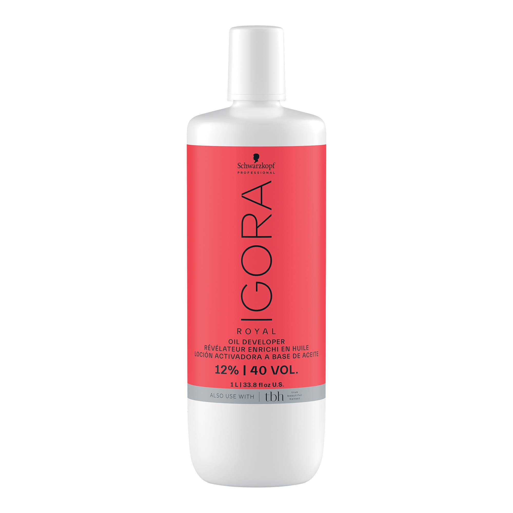 Révélateur Oxydant Igora Royal 12% | 40 vol de la marque Schwarzkopf Professional Contenance 1000ml - 1