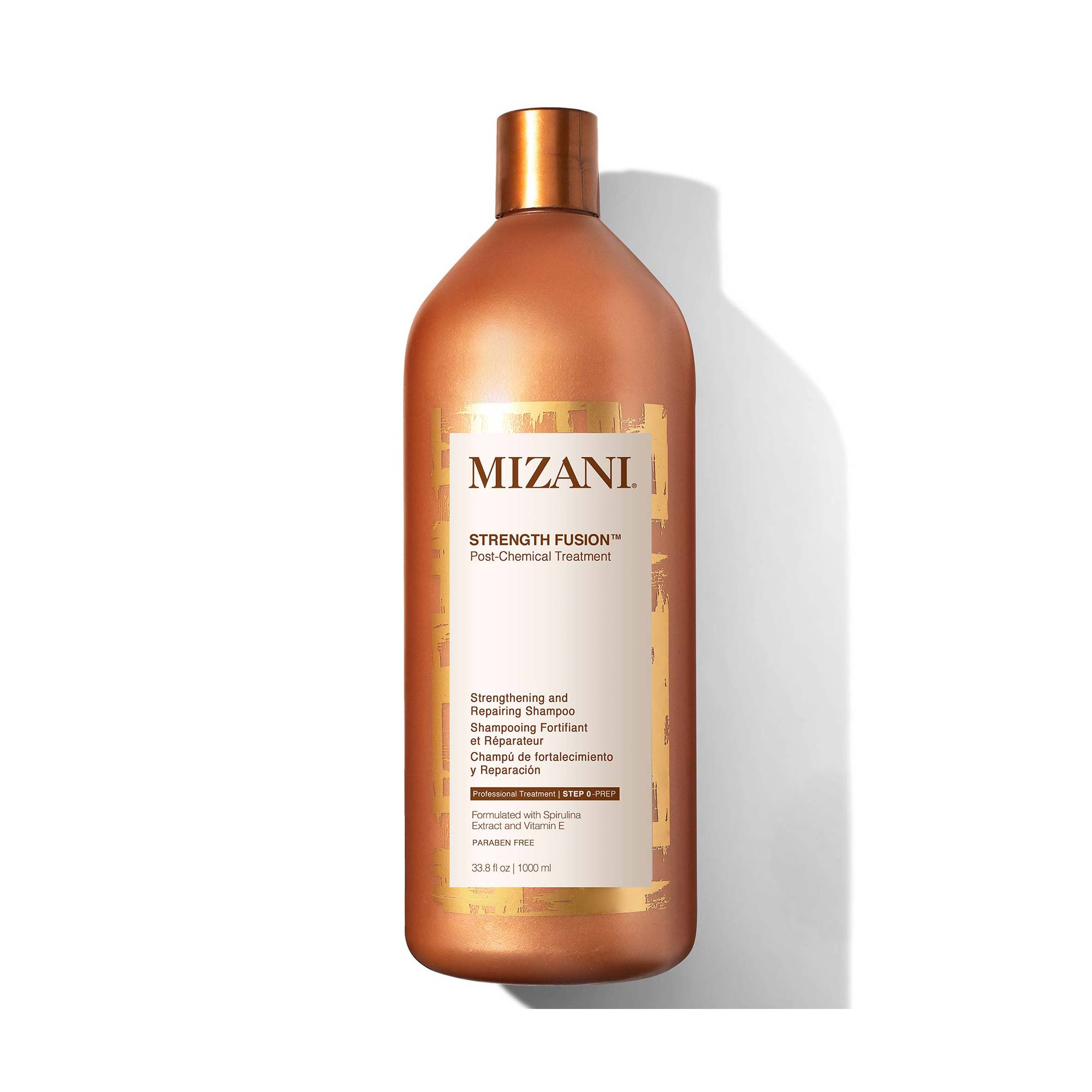 Shampooing fortifiant et réparateur Strength Fusion de la marque Mizani Contenance 1000ml - 1