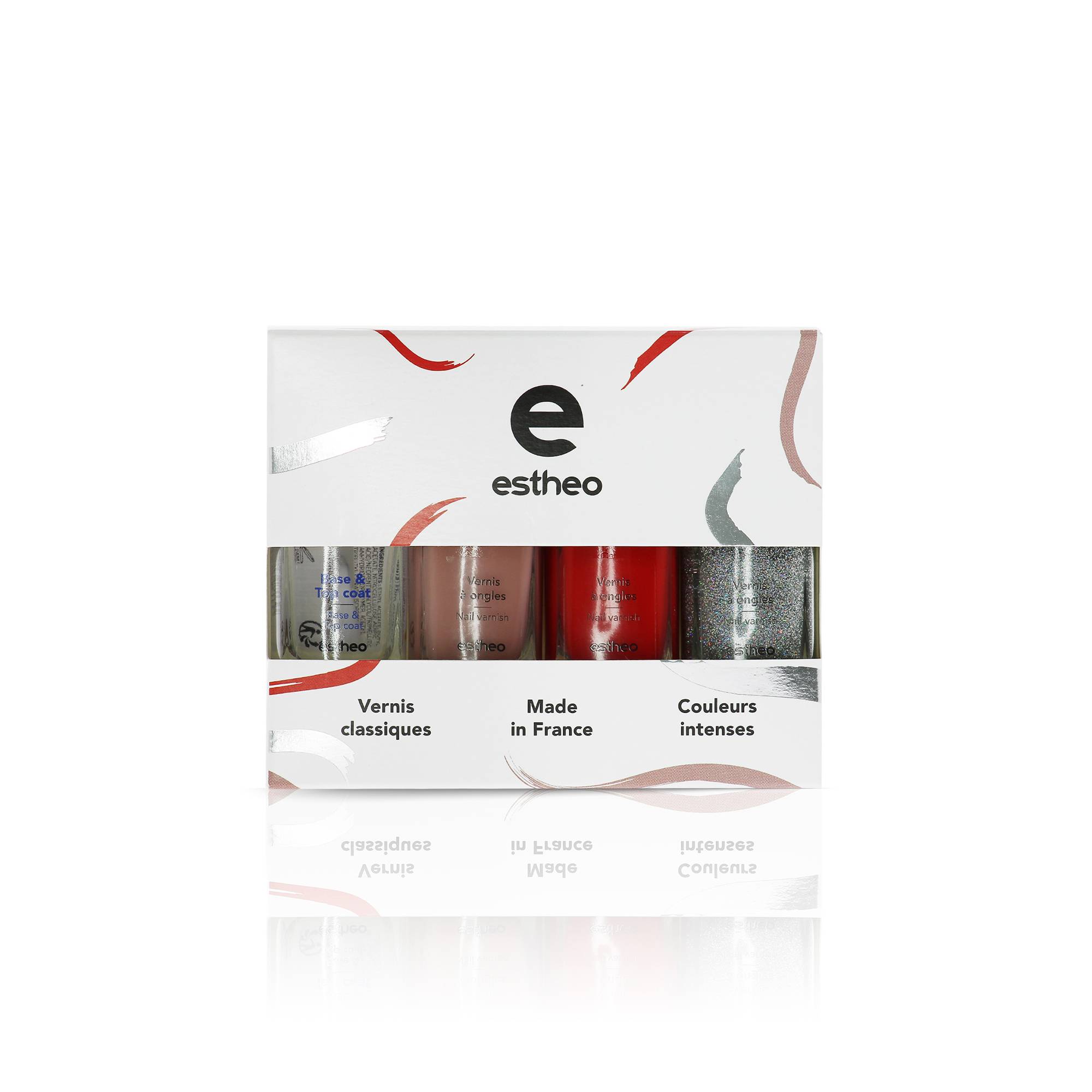 Coffret vernis à ongles classiques (4x10ml) de la marque Estheo Contenance 40ml - 1