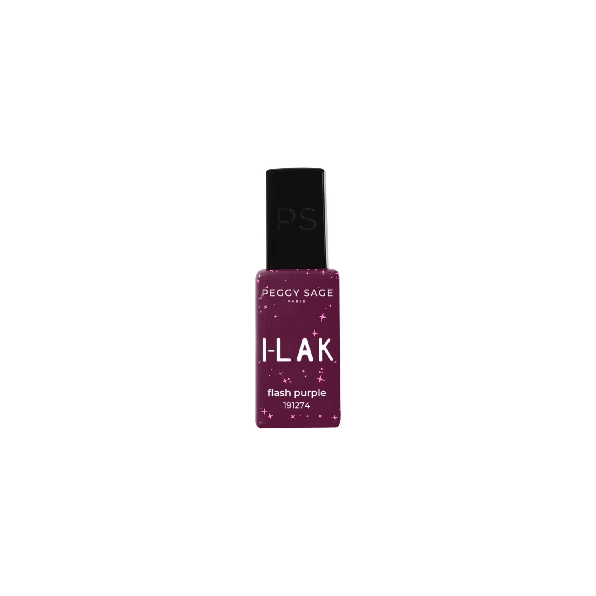 Vernis semi-permanent I-LAK Flash Purple de la marque Peggy Sage Contenance 11ml - 1
