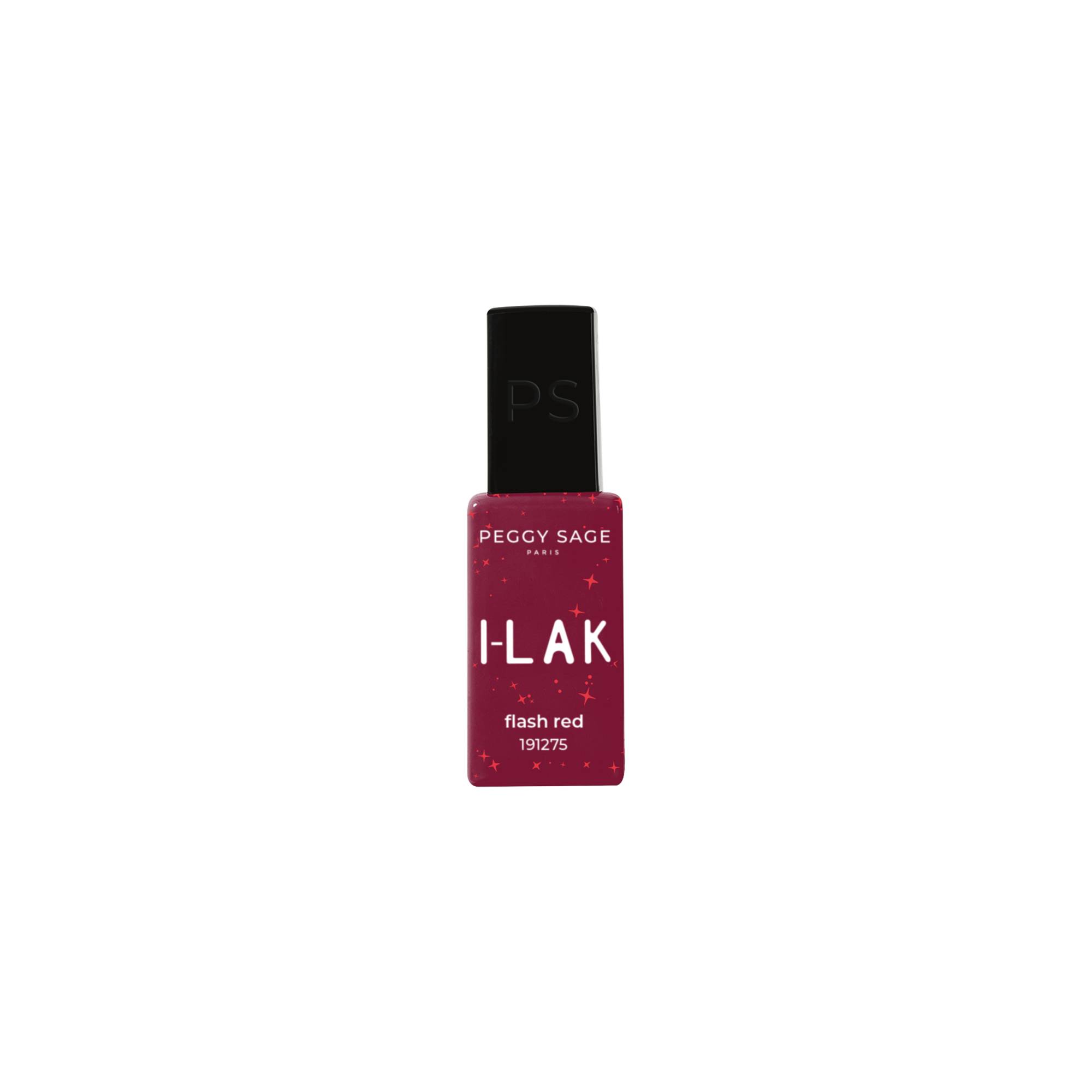 Vernis semi-permanent I-LAK Flash Red de la marque Peggy Sage Contenance 11ml - 1