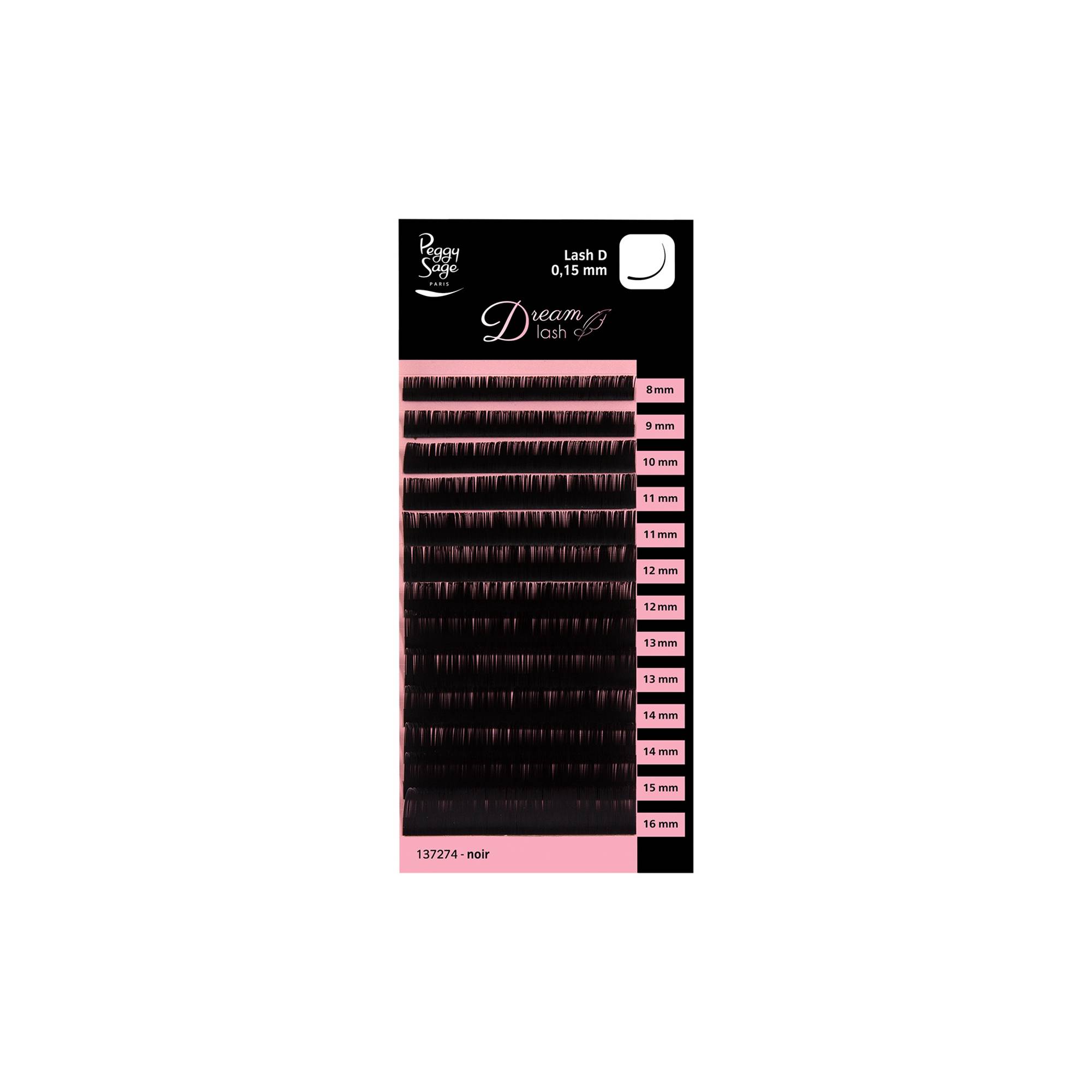 Cils-cil à cil D 0.15- 8-9-10-11-12-13-14-15-16 mm de la marque Peggy Sage - 1