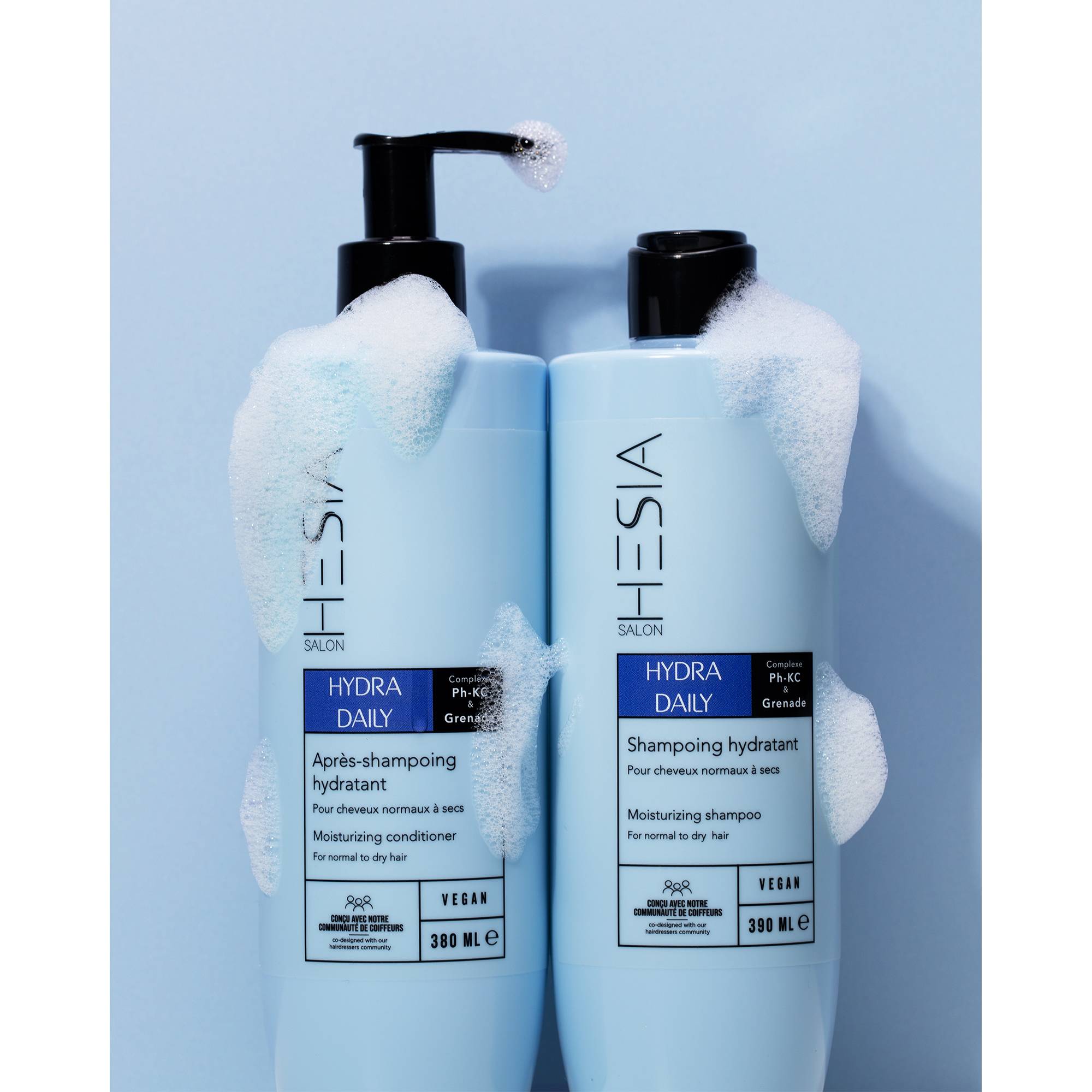 Shampoing hydratant Hydra Daily de la marque HESIA Salon Contenance 390ml - 4
