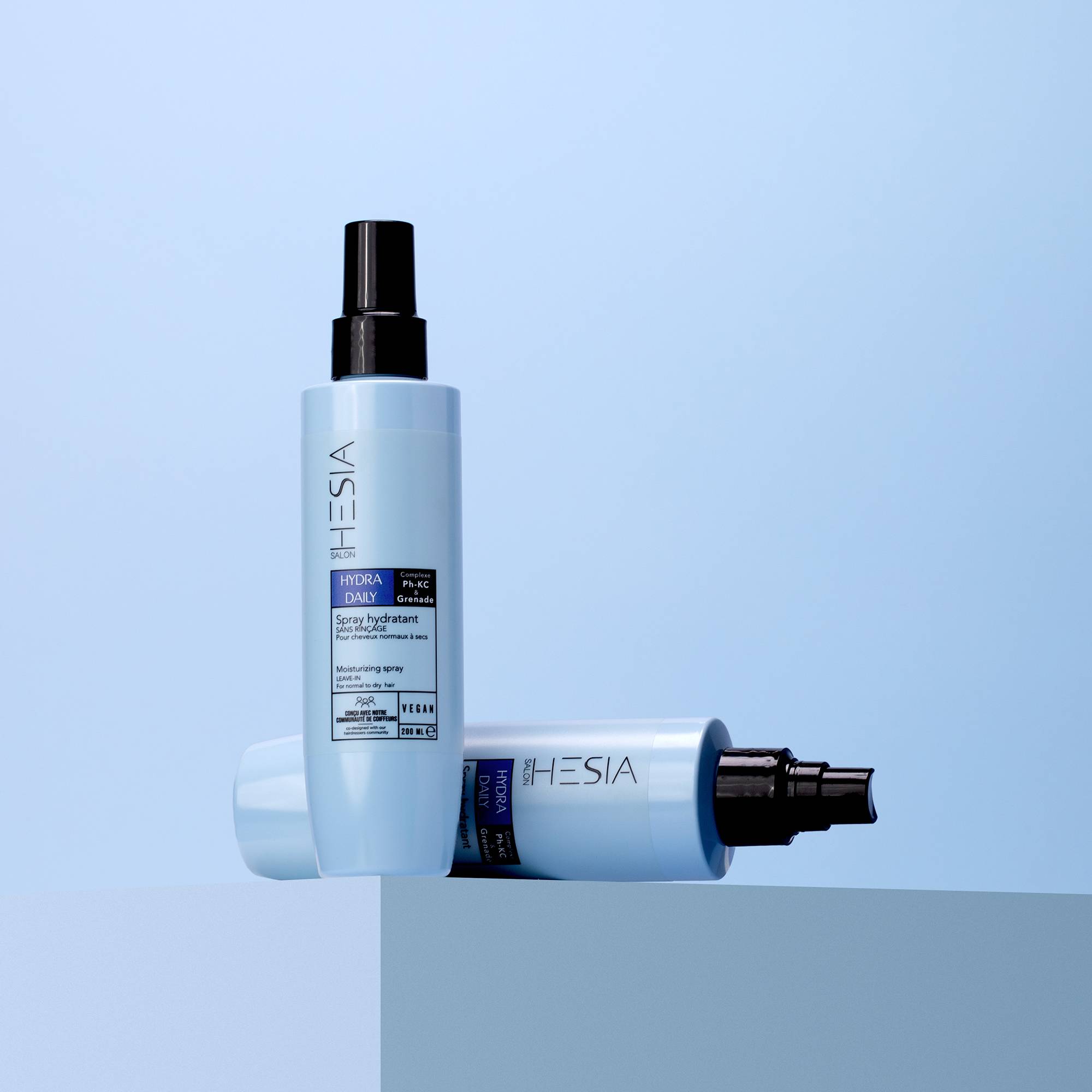 Spray hydratant sans rinçage Hydra Daily de la marque HESIA Salon Contenance 200ml - 4