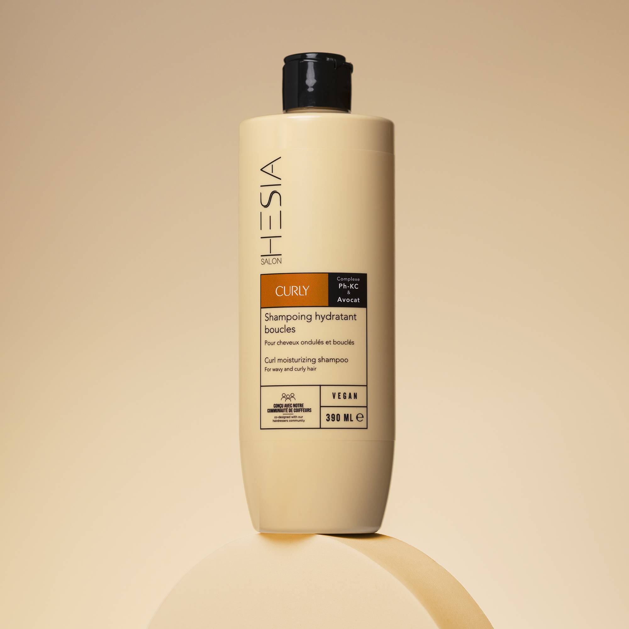Shampoing hydratant boucles Curly de la marque HESIA Salon Contenance 390ml - 3