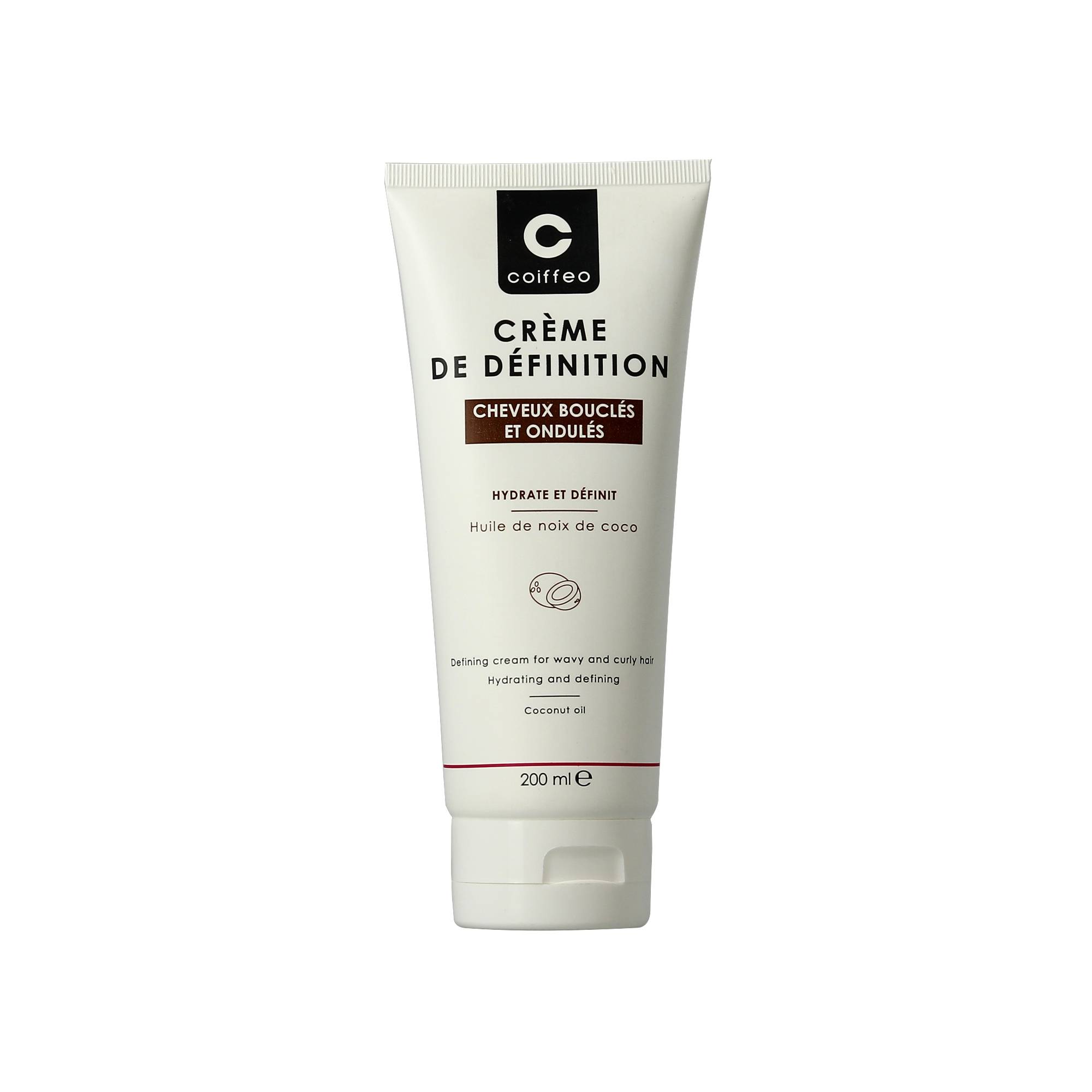Crème de définition cheveux bouclés et ondulés de la marque Coiffeo Contenance 200ml - 1