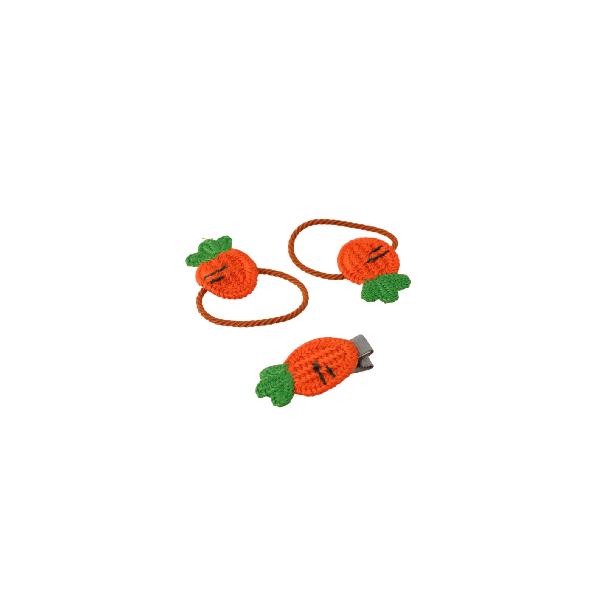 Set 2 élastiques et 1 barrette Carotte de la marque Coiffeo - 1