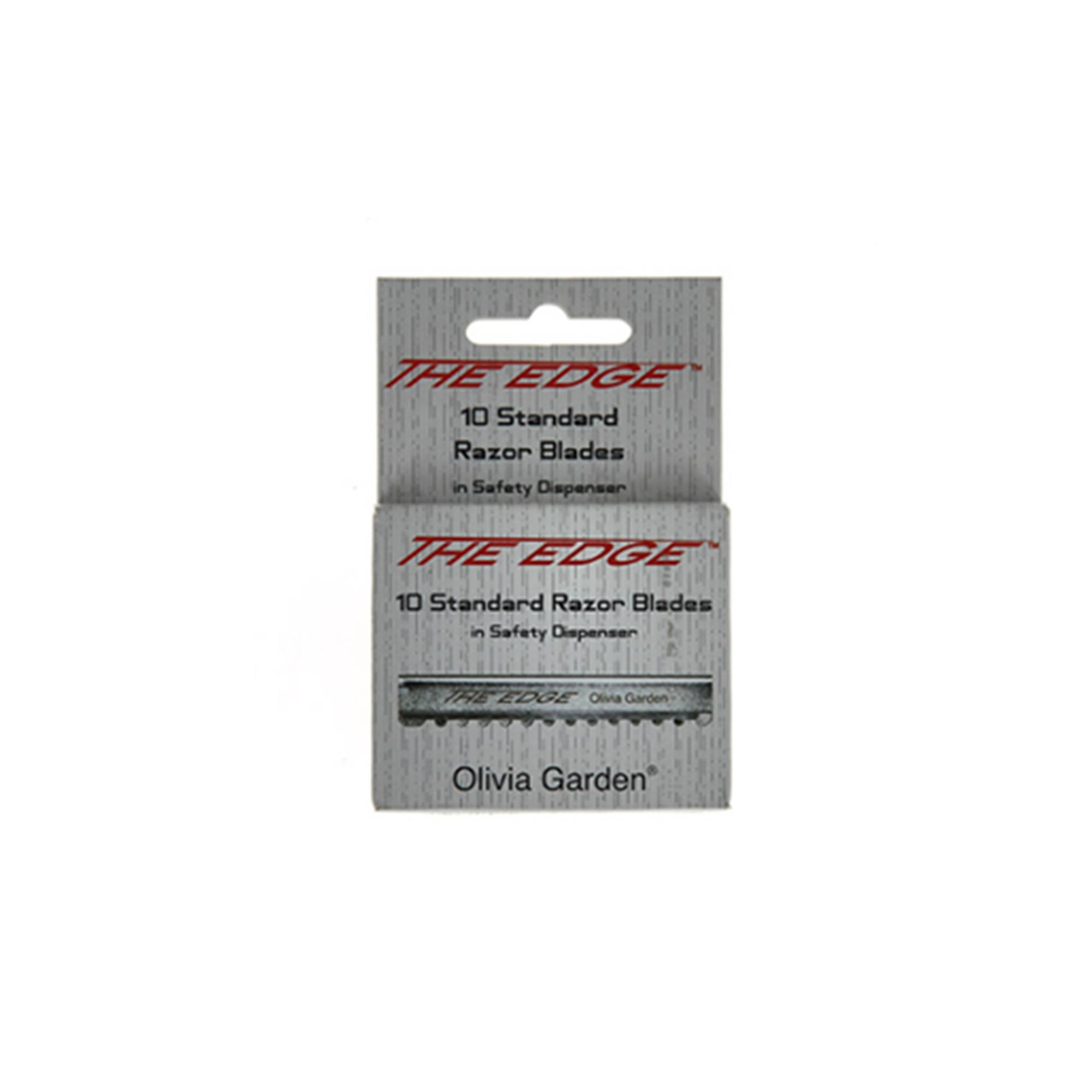 Boîte de 10 lames pour rasoir The Edge de la marque Olivia Garden - 1