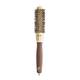 Brosse brushing ronde Expert Blowout Shine Wavy Bristles Gold&Brown 25mm de la marque Olivia Garden Gamme Expert Blowout Shine - 1