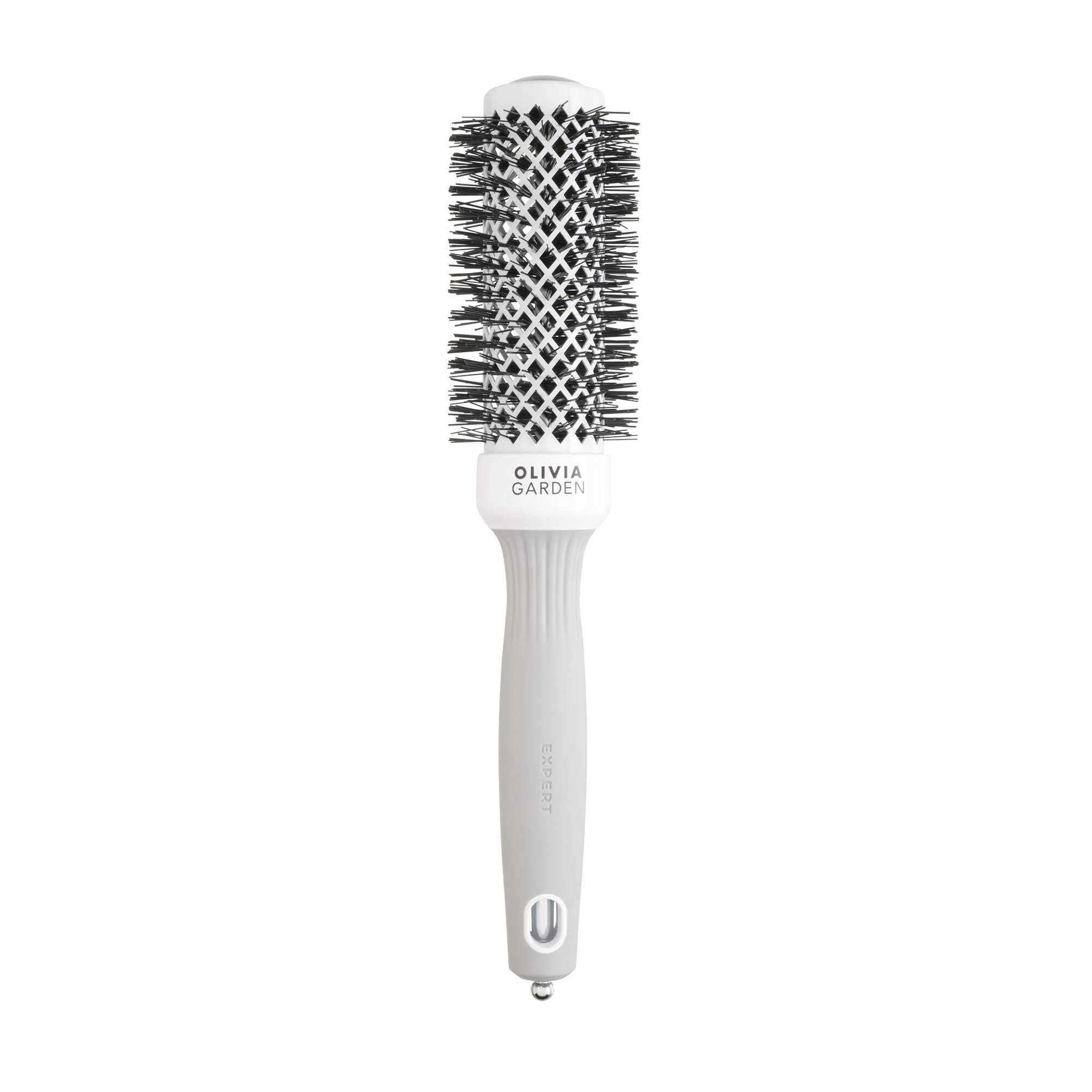 Brosse de brushing Expert Blowout Shine White&Grey 35mm de la marque Olivia Garden - 1