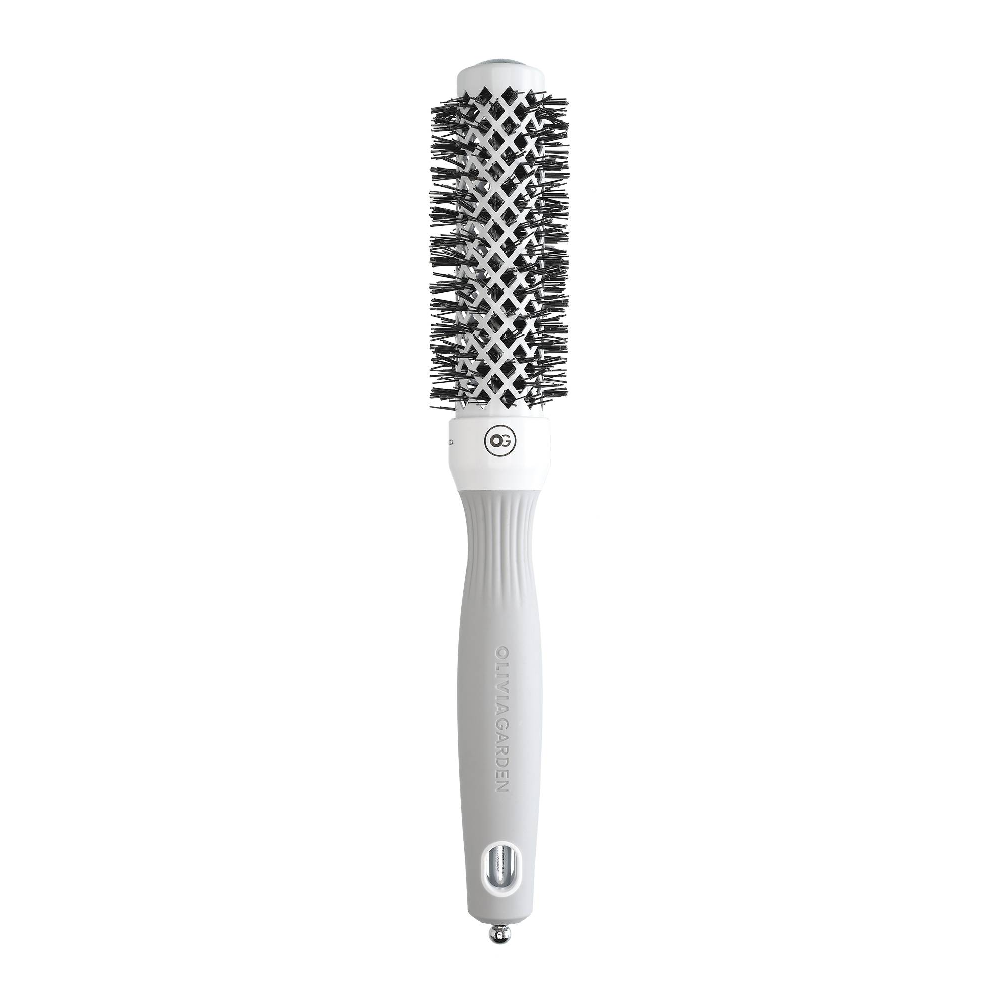 Brosse de brushing Expert Blowout Shine White&Grey 25mm de la marque Olivia Garden - 1