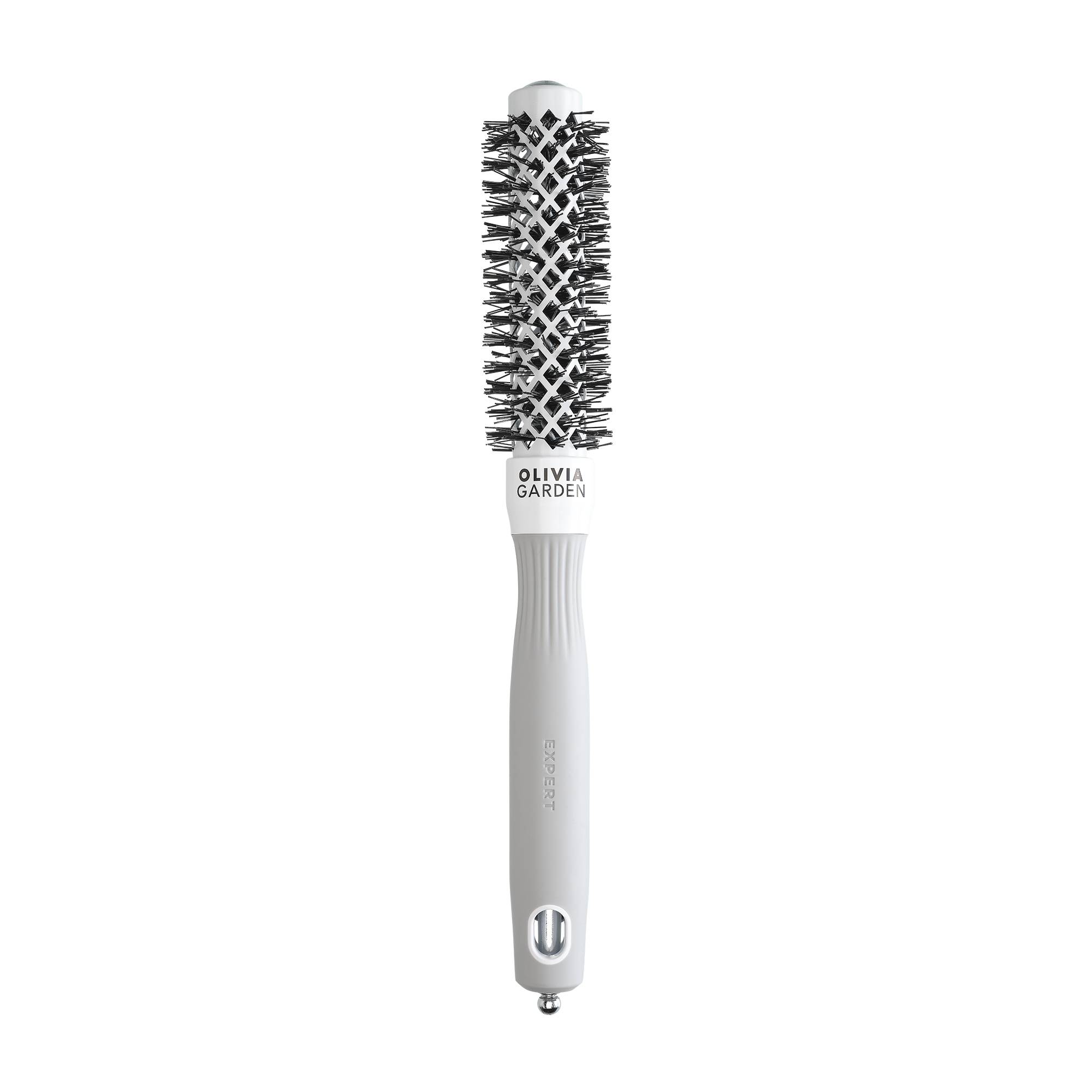 Brosse de brushing Expert Blowout Shine White&Grey 20mm de la marque Olivia Garden - 1