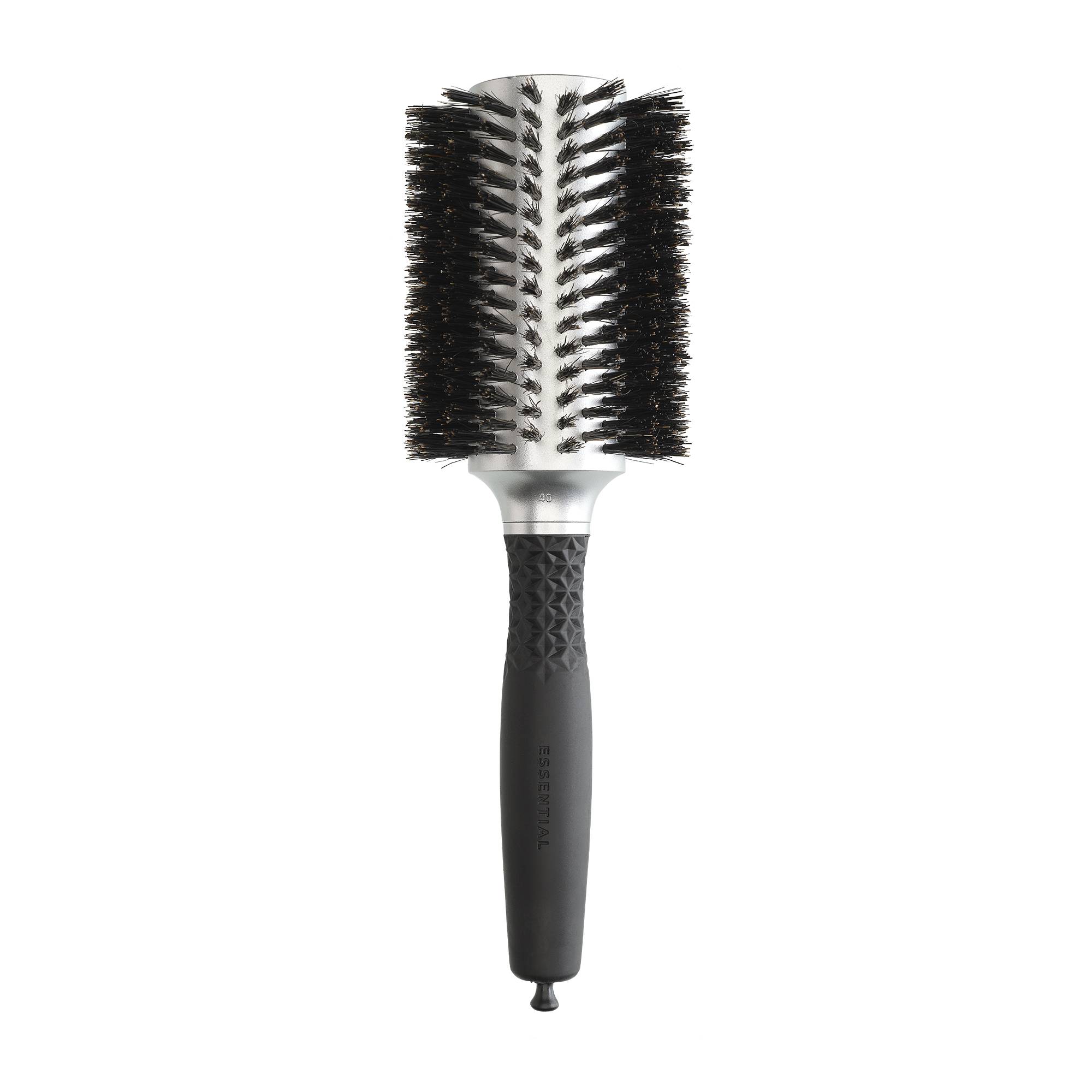 Brosse brushing ronde Expert Blowout Soft Boar Bristles Silver 40mm de la marque Olivia Garden - 1