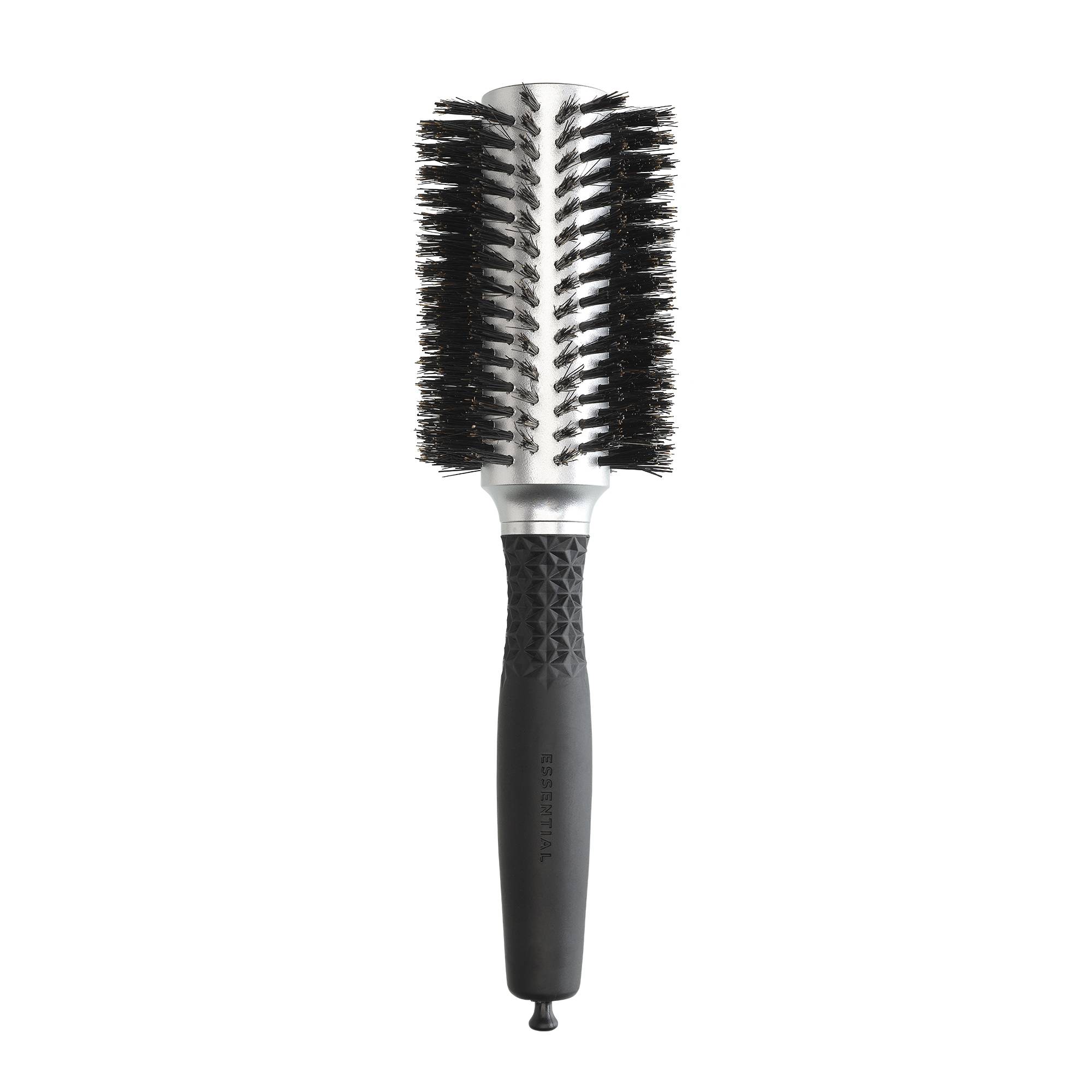 Brosse brushing ronde Expert Blowout Soft Boar Bristles Silver 35mm de la marque Olivia Garden - 1