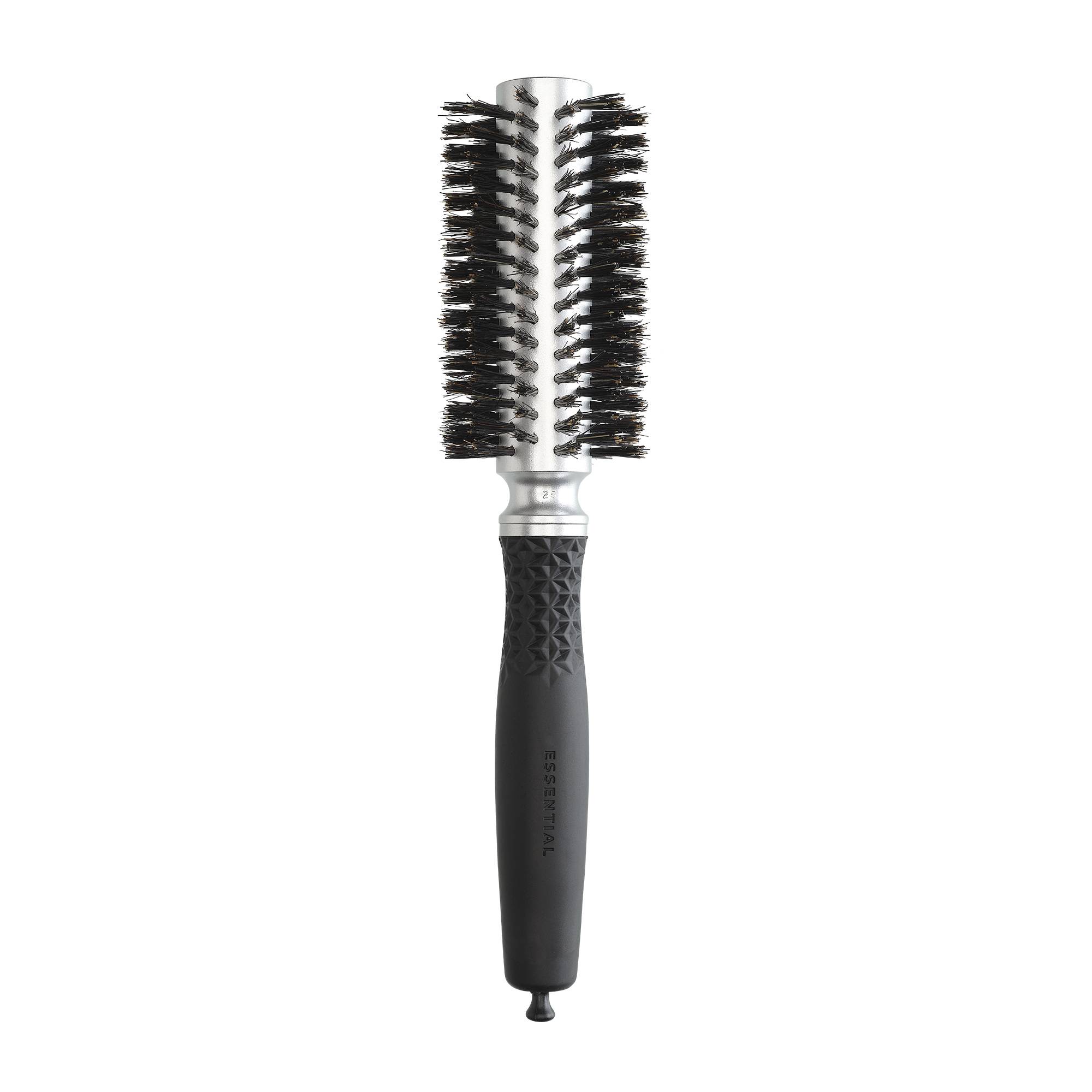 Brosse brushing ronde Expert Blowout Soft Boar Bristles Silver 25mm de la marque Olivia Garden - 1