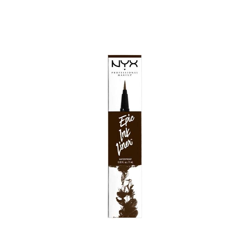 Eyeliner feutre Epic Ink Liner Waterproof Brown de la marque NYX Professional Makeup Contenance 1ml - 5