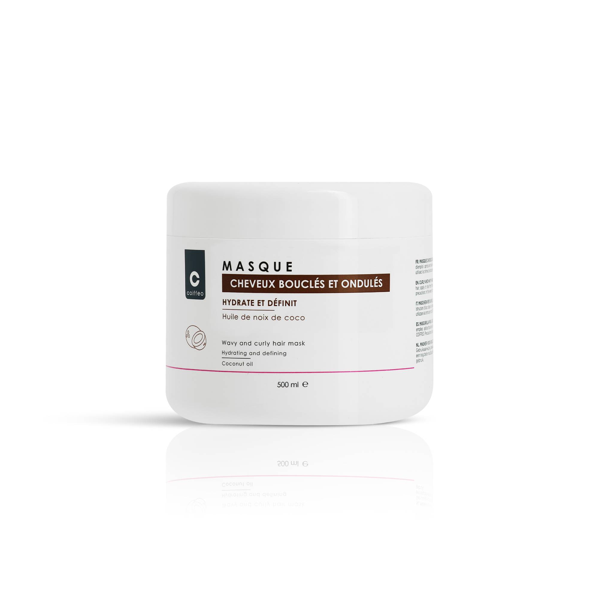 Masque cheveux bouclés et ondulés de la marque Coiffeo Contenance 500ml - 1