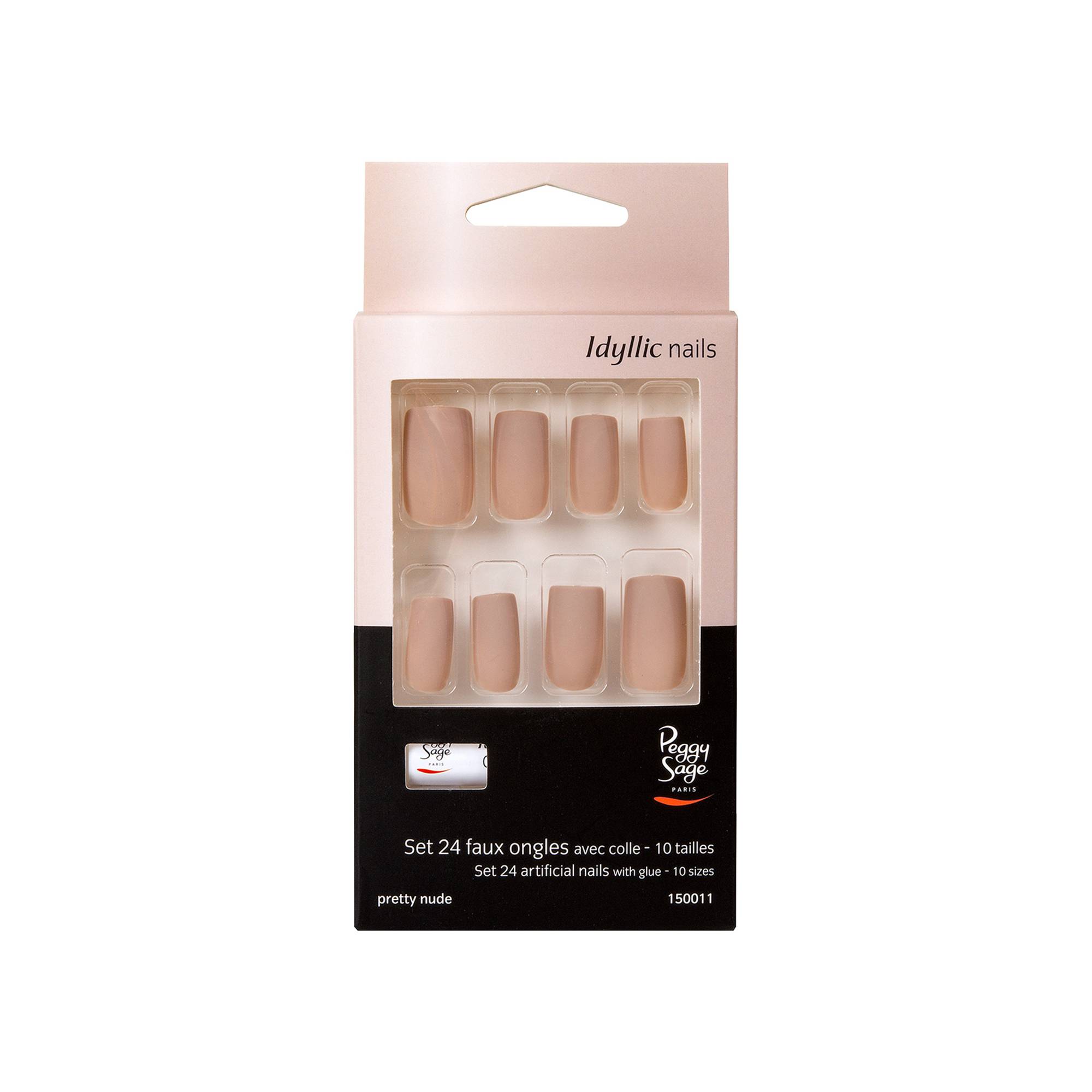Set 24 faux ongles Idyllic nails Pretty nude de la marque Peggy Sage - 1