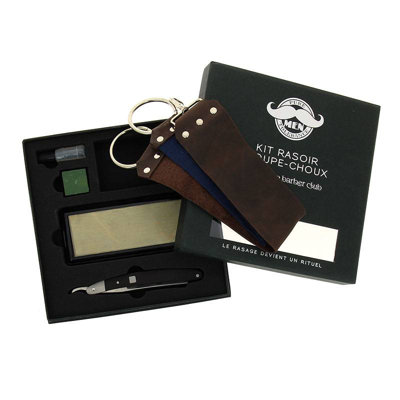 Set de rasoir coupe choux Marron foncé de la marque Pure Men Tolerance - 1