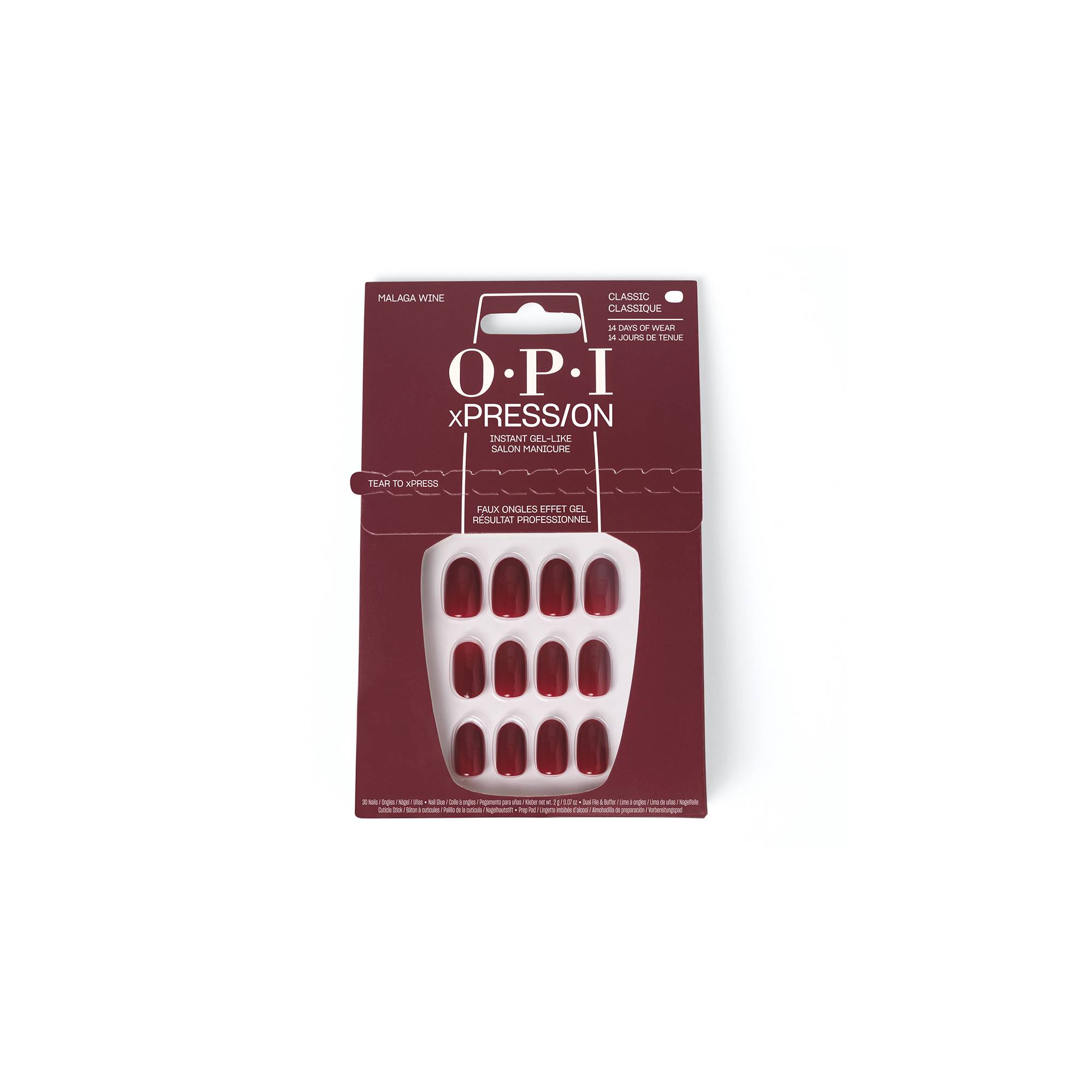 Faux-ongles xPRESS/ON - Malaga Wine de la marque OPI Contenance 2g - 1