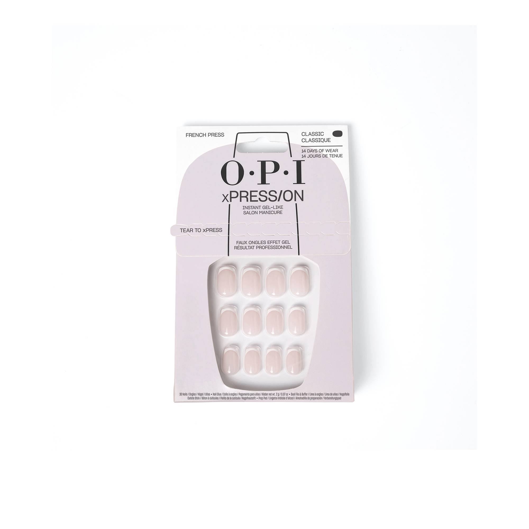 Faux-ongles xPRESS/ON - French Press de la marque OPI Contenance 2g - 1