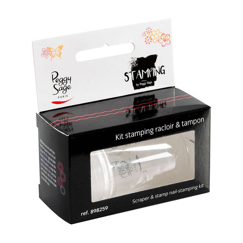 Kit racloir & tampon Stamping transparent de la marque Peggy Sage - 2