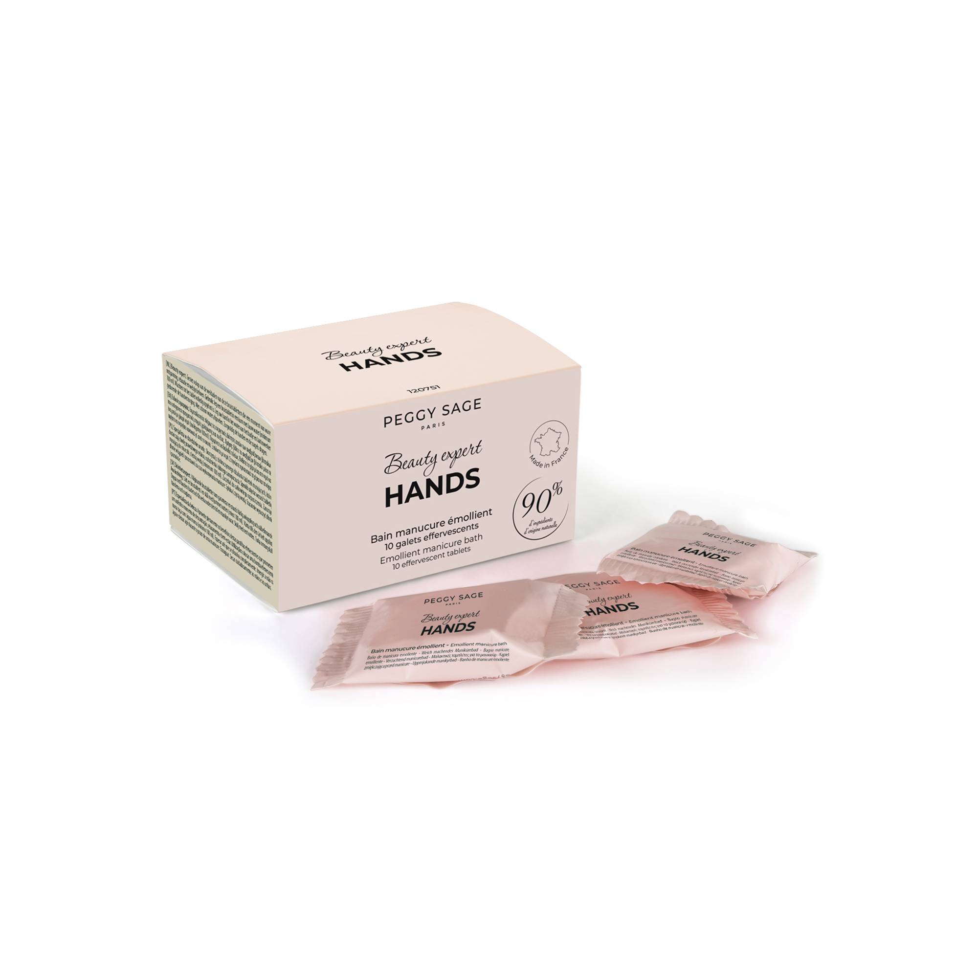 Bain manucure émollient 10 galets effervescents Beauty Expert Hands de la marque Peggy Sage - 1