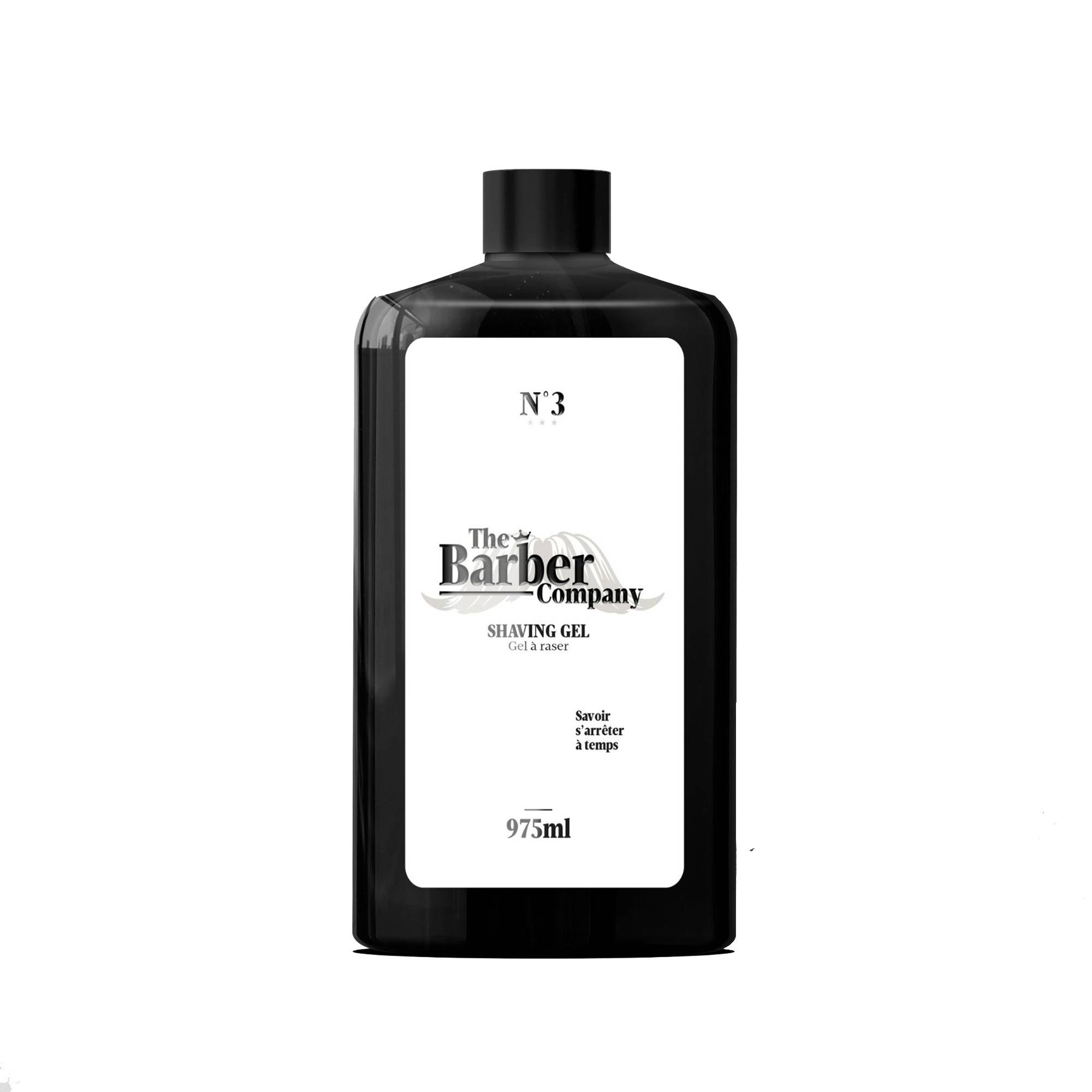Gel à raser en format BAC de la marque The Barber Company Contenance 975ml - 1