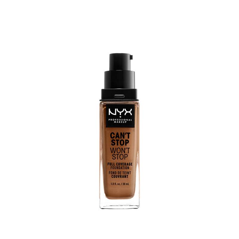 Fond de teint liquide Can't Stop Won't Stop - Warm Caramel de la marque NYX Professional Makeup Contenance 30ml - 3
