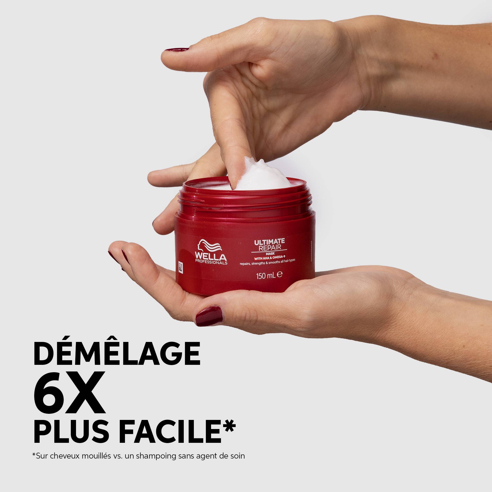 Masque réparation profonde et douceur Ultimate Repair de la marque Wella Professionals Contenance 150ml - 5