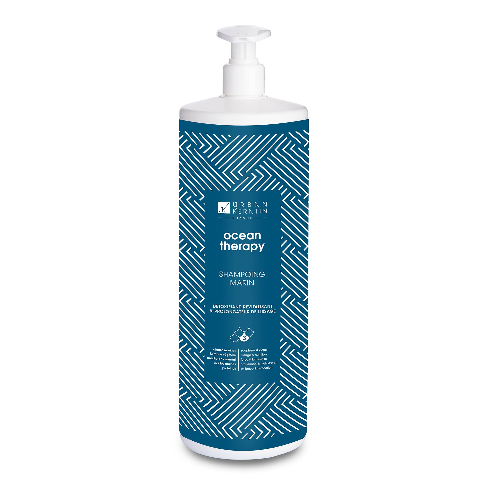 Shampoing marin aux algues Ocean Therapy - Étape 3 1000ml de la marque Urban Keratin Contenance 1000ml - 1