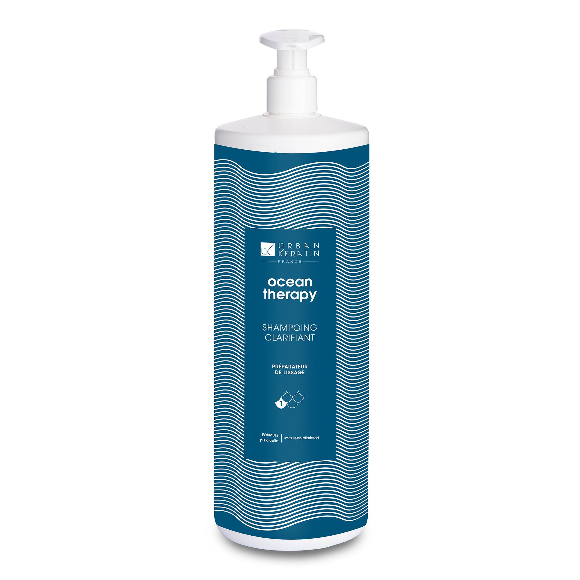 Shampoing clarifiant aux algues Ocean Therapy - Étape 1 de la marque Urban Keratin Contenance 1000ml - 1