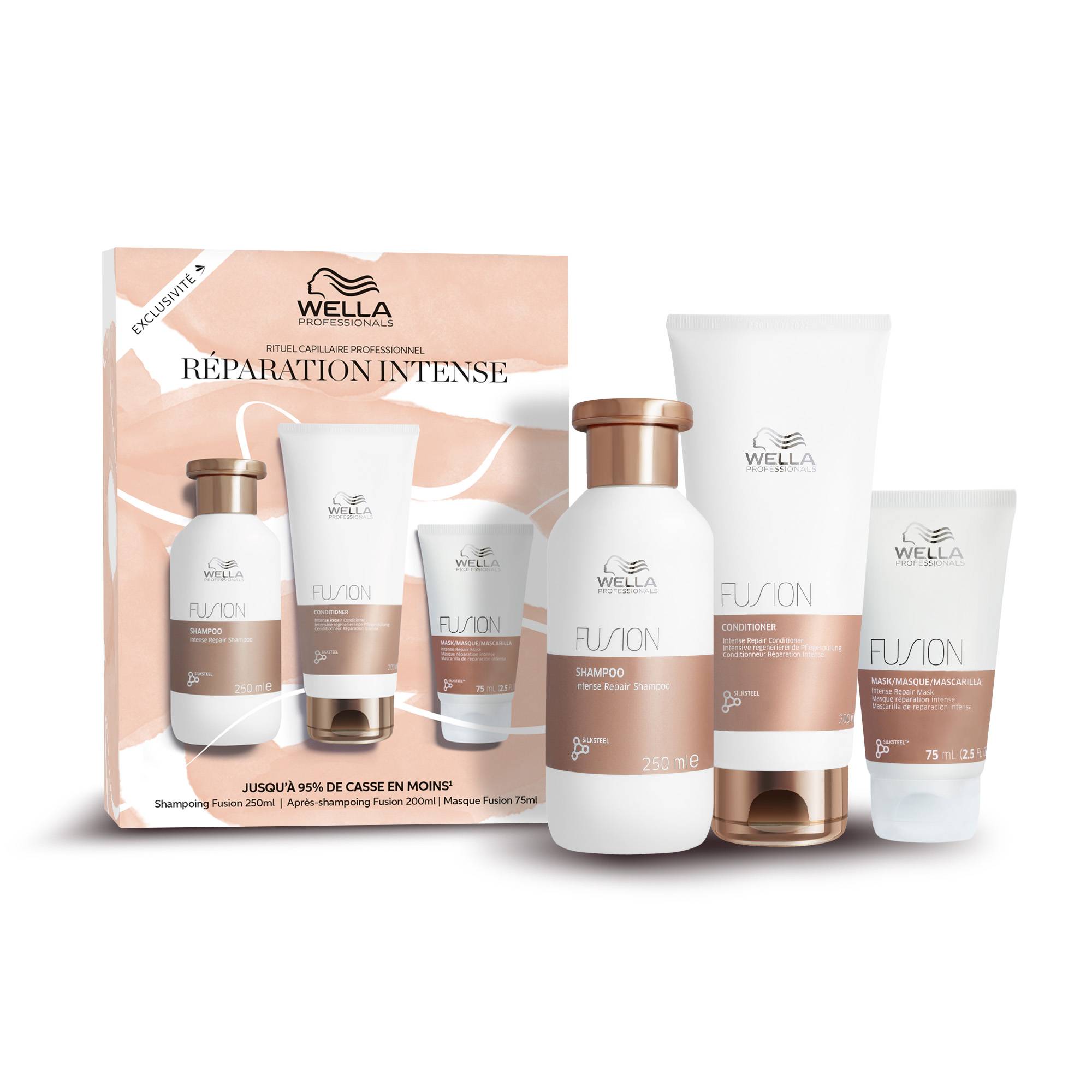 Coffret Réparation Intense Fusion de la marque Wella Professionals Contenance 525ml - 1