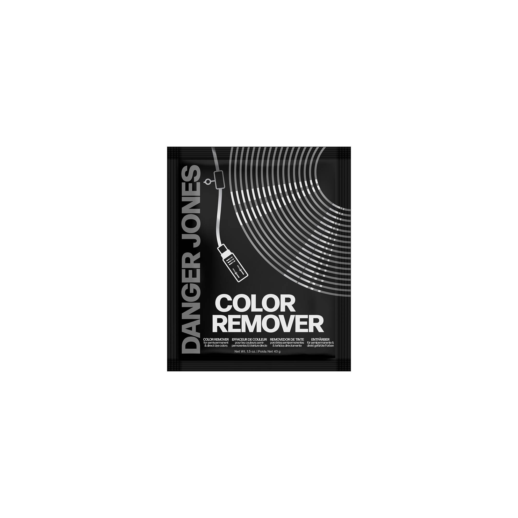 Effaceur de couleur semi-permanente Color Remover (sachet) de la marque Danger Jones Contenance 43g - 1