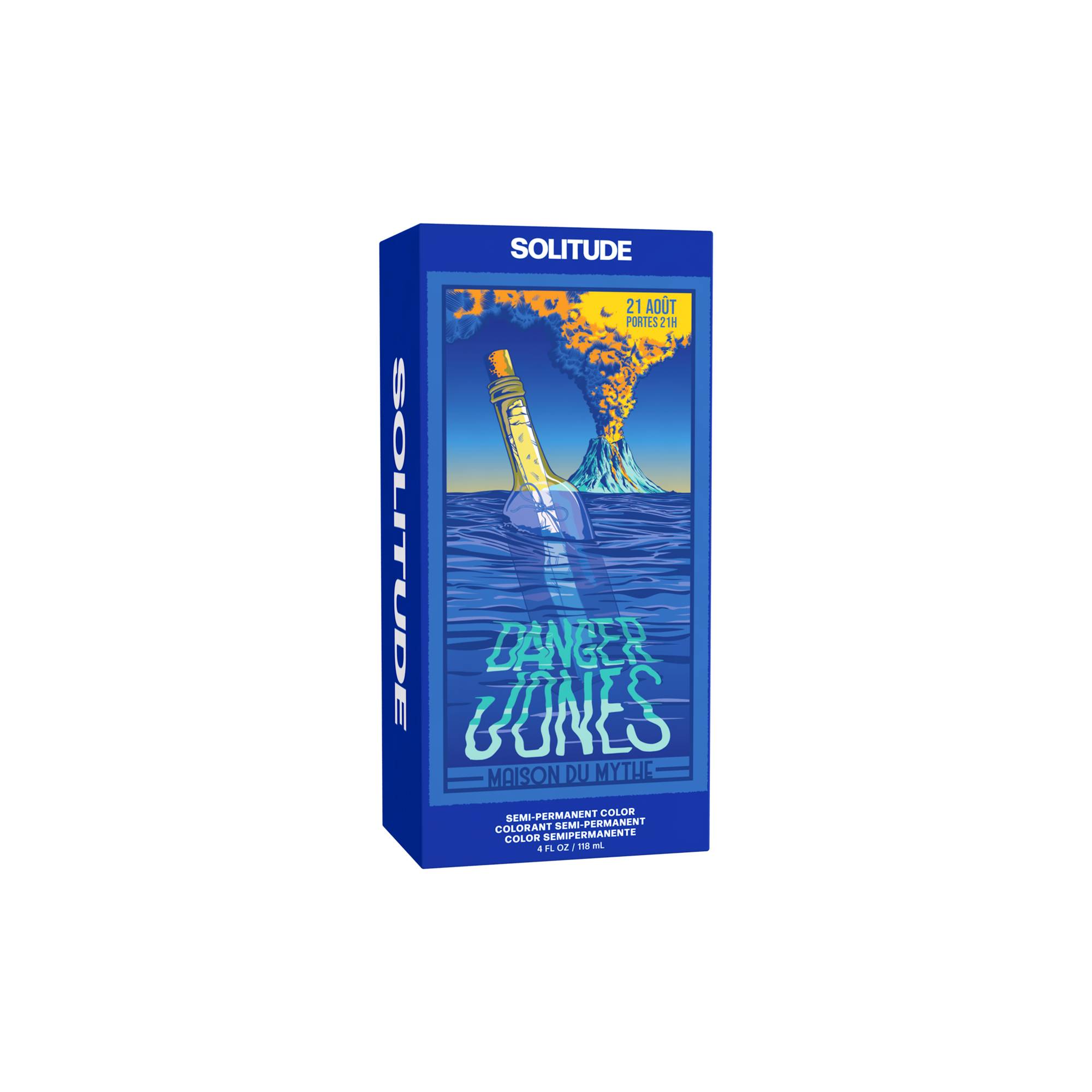 Coloration semi-permanente Solitude bleu marine de la marque Danger Jones Contenance 118ml - 1
